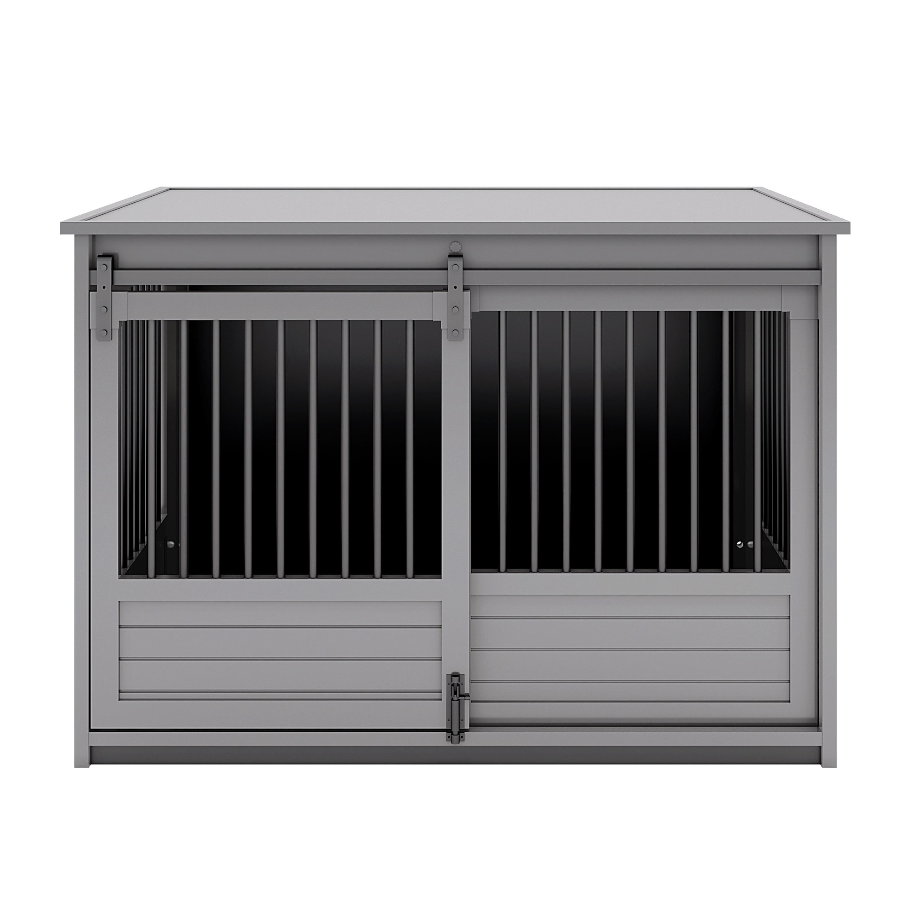 New Age Pet Extra large (66 - 90 lbs.) Composite Dog Crate Indoor ( 2.32-Feet W x 2.49-Feet H)
