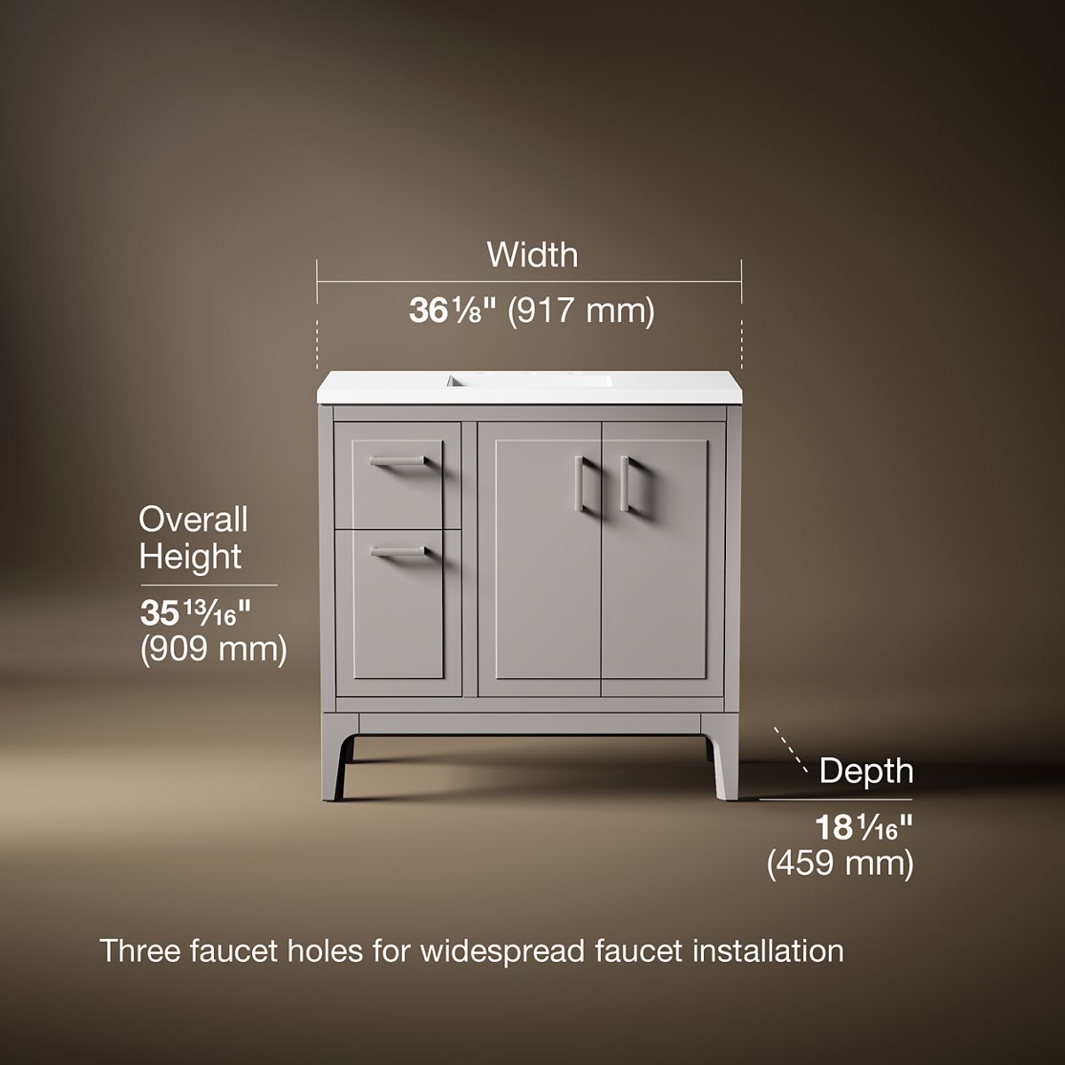 KOHLER 33553-ASB-1WT Bath-Vanity-Combo - View #3
