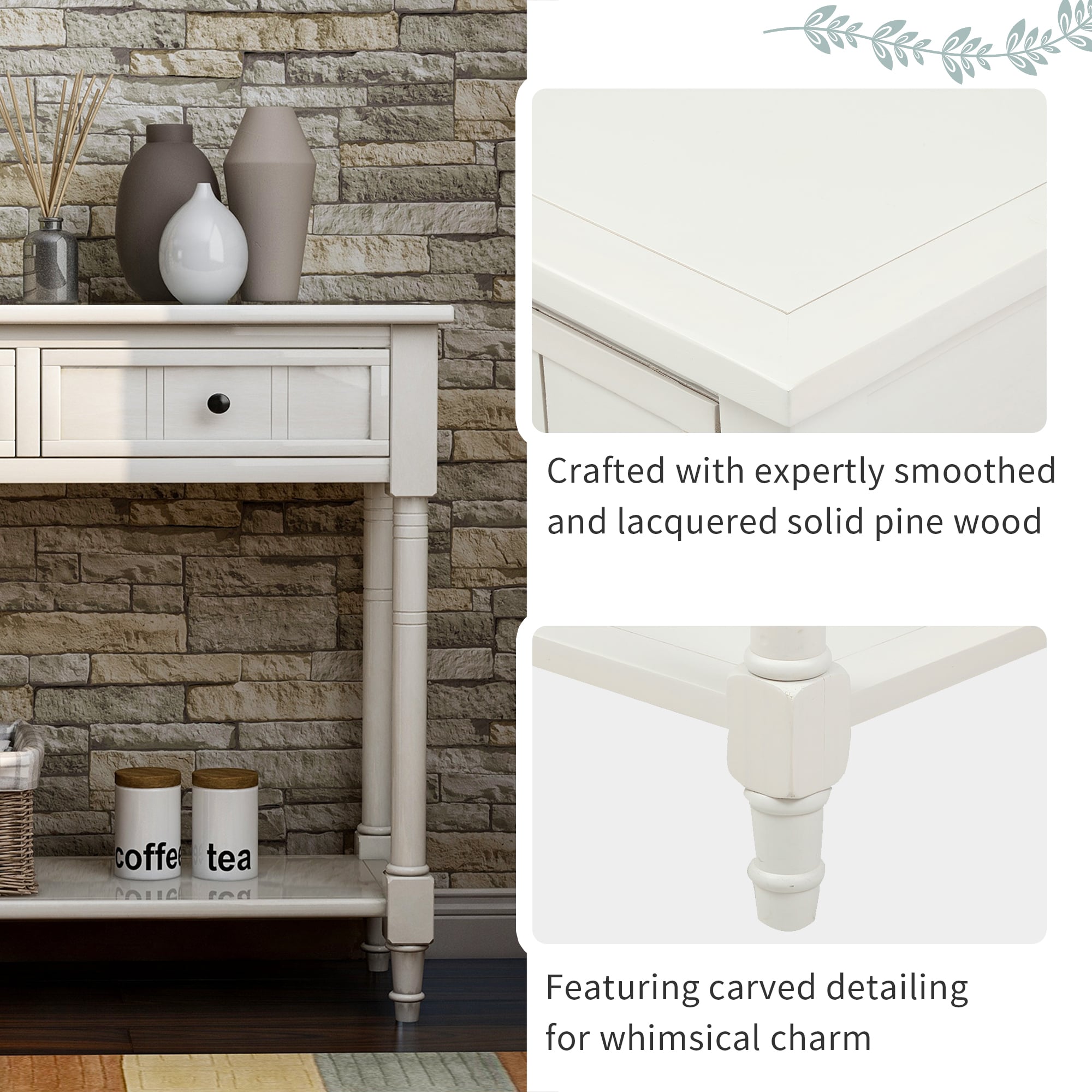 ModernLuxe WF191267AAK Console-Sofa-Tables - View #4