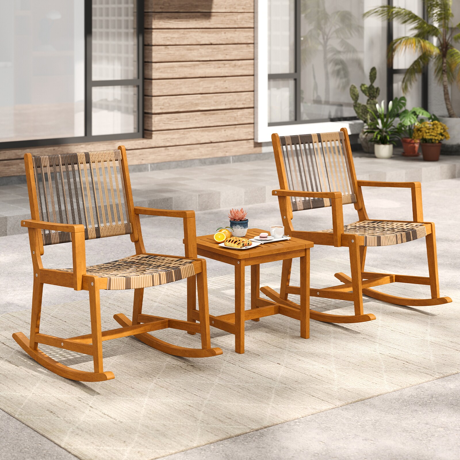 Slickblue D-CO-11247WH Patio-Conversation-Sets - View #3