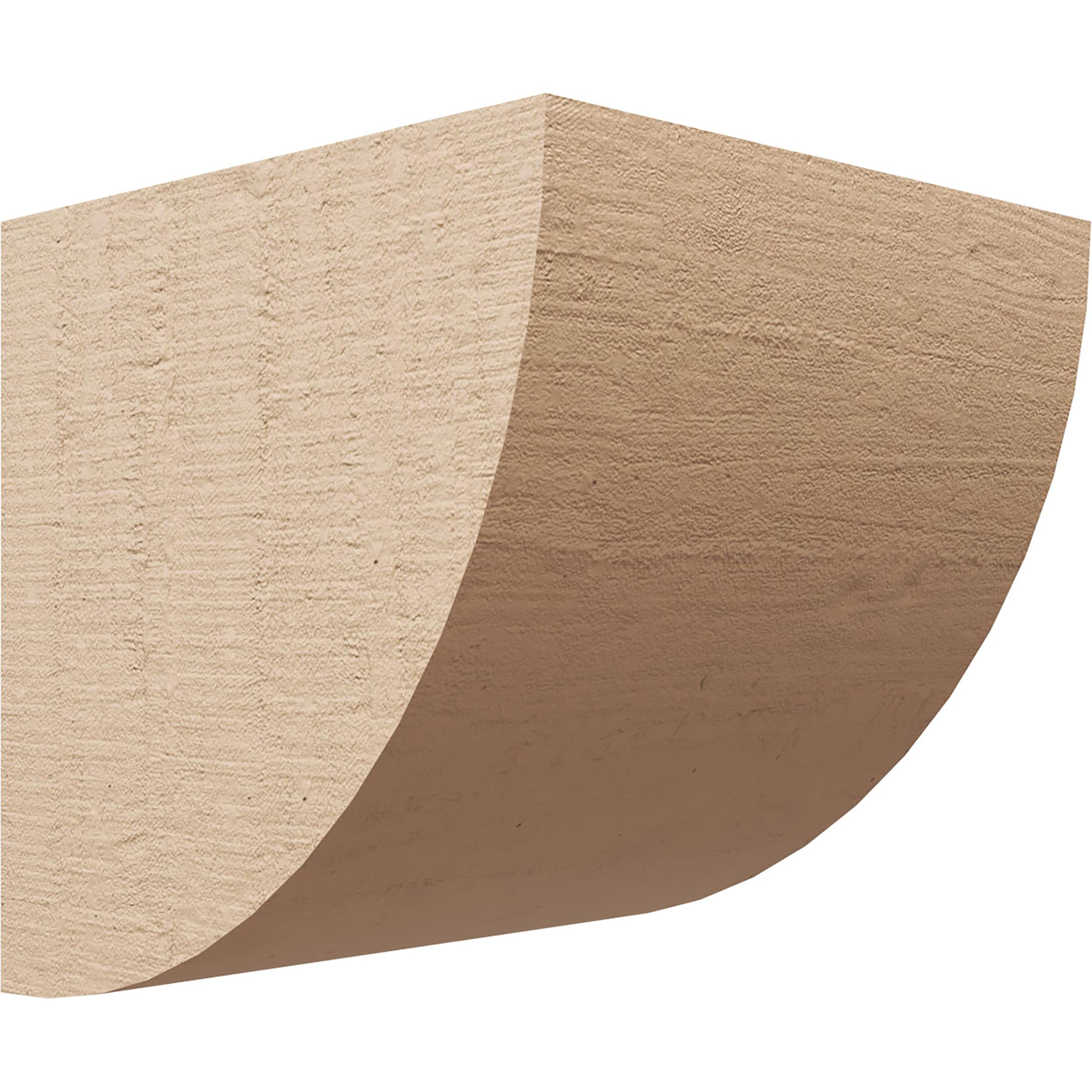 Ekena Millwork CORU09X09X09DURRCPR 9-in x 9-in x 9-in Rough Cedar Woodgrain TimberThane Primed Urethane Paintable/Stainable Corbel