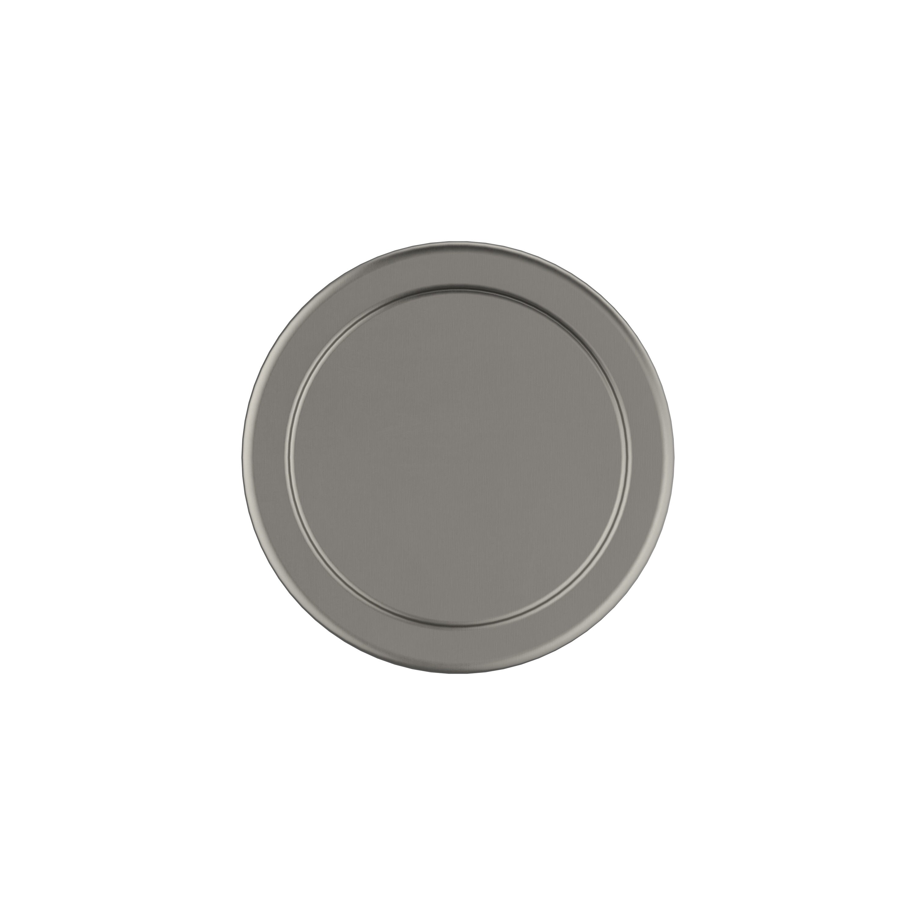 Satin Nickel Round Cabinet Knob with Mounting Hardware