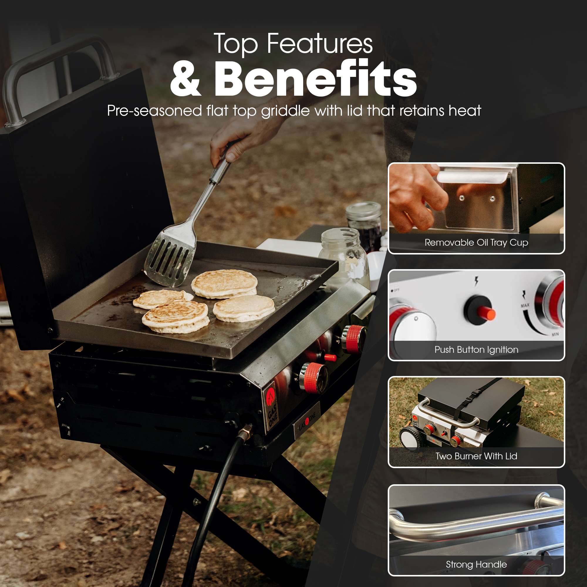 GasOne B-7200L Flat-Top-Grills - View #4