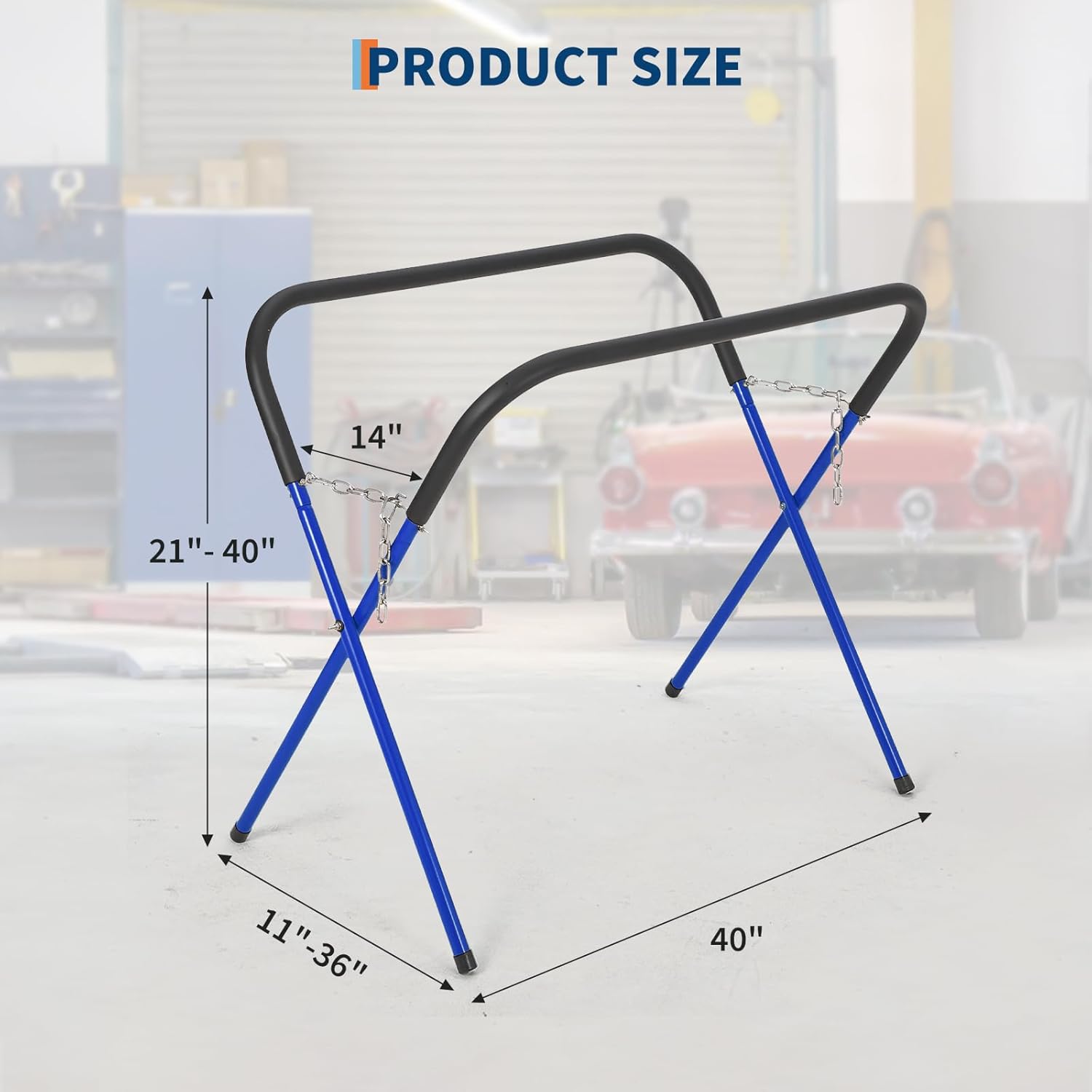 Garvee Portable Work Stand 750 LBS Heavy Duty Folding Work Stand Work ...