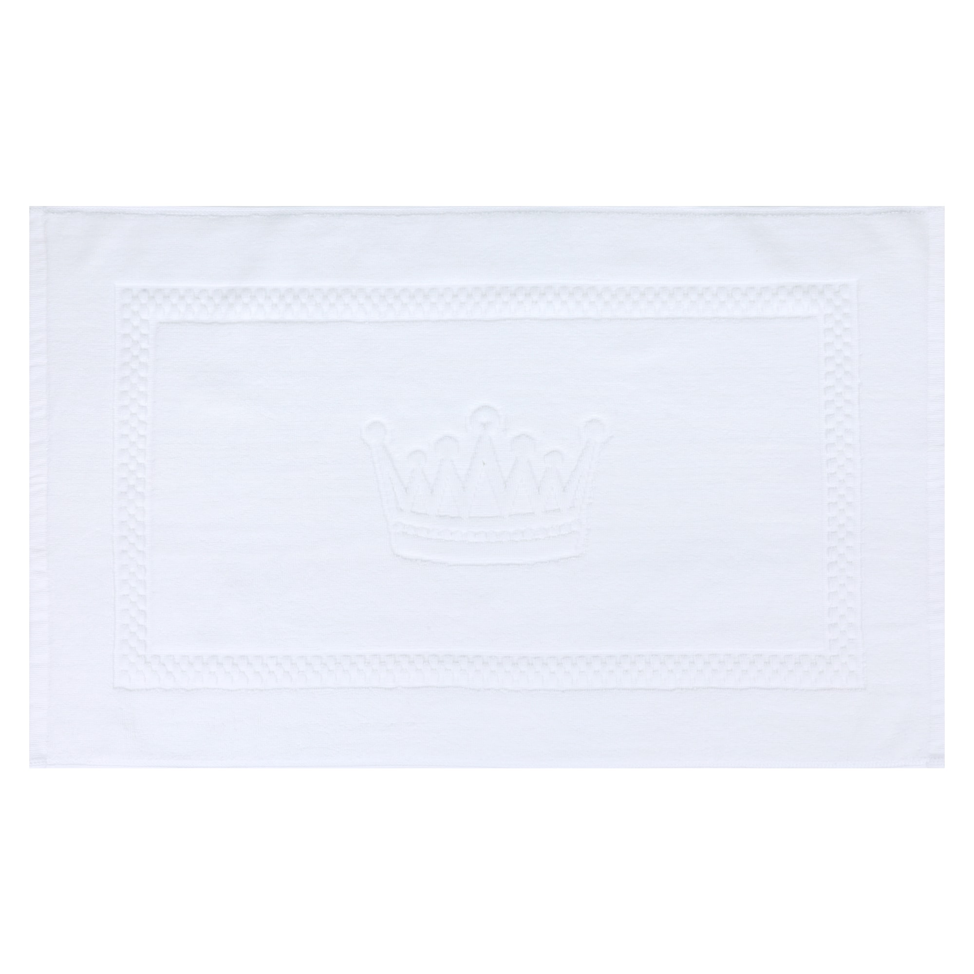 Unique Bargains Absorbent Bath Rugs Reversible Cotton Spa Quick Dry Non Slip Thick Machine Wash Bathroom Mat Bathtubs Home Hotel Necessities 18 x 30inch White