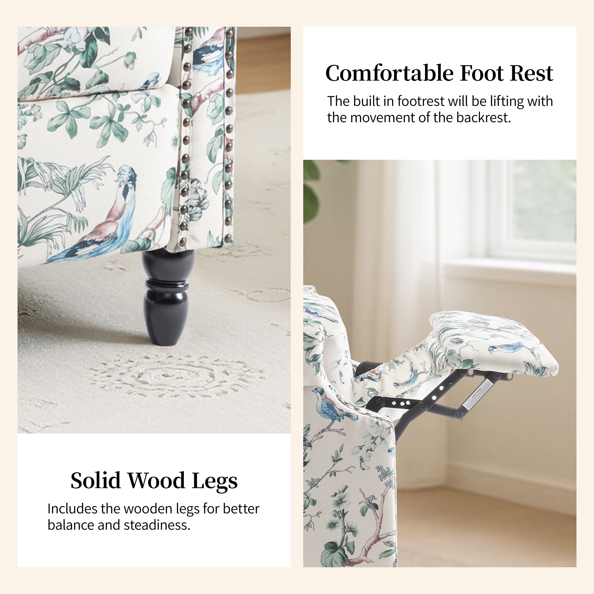 Dreamsidea LS-CH58-BIR-2 recliners - View #4
