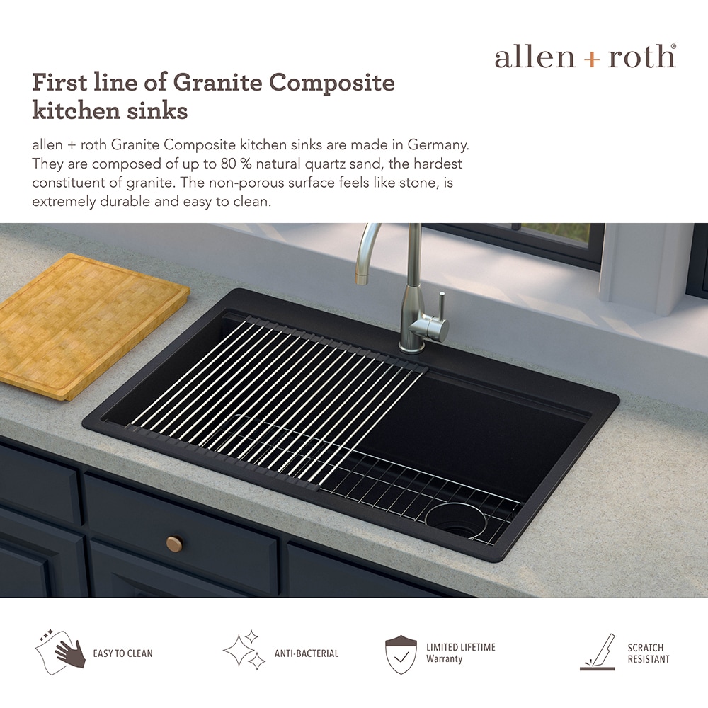 allen + roth TRIN100XLDM13 Kitchen-Sinks - View #9