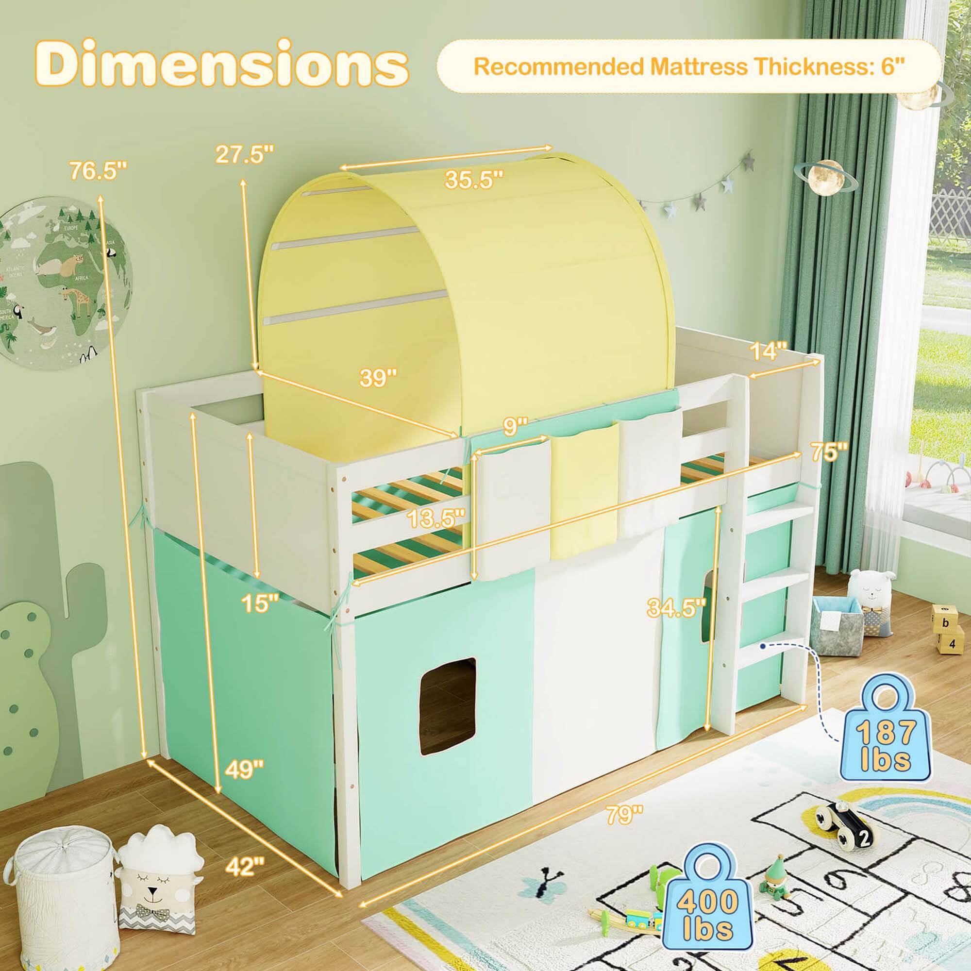 Costway HCST02597 Bunk-Beds - View #2