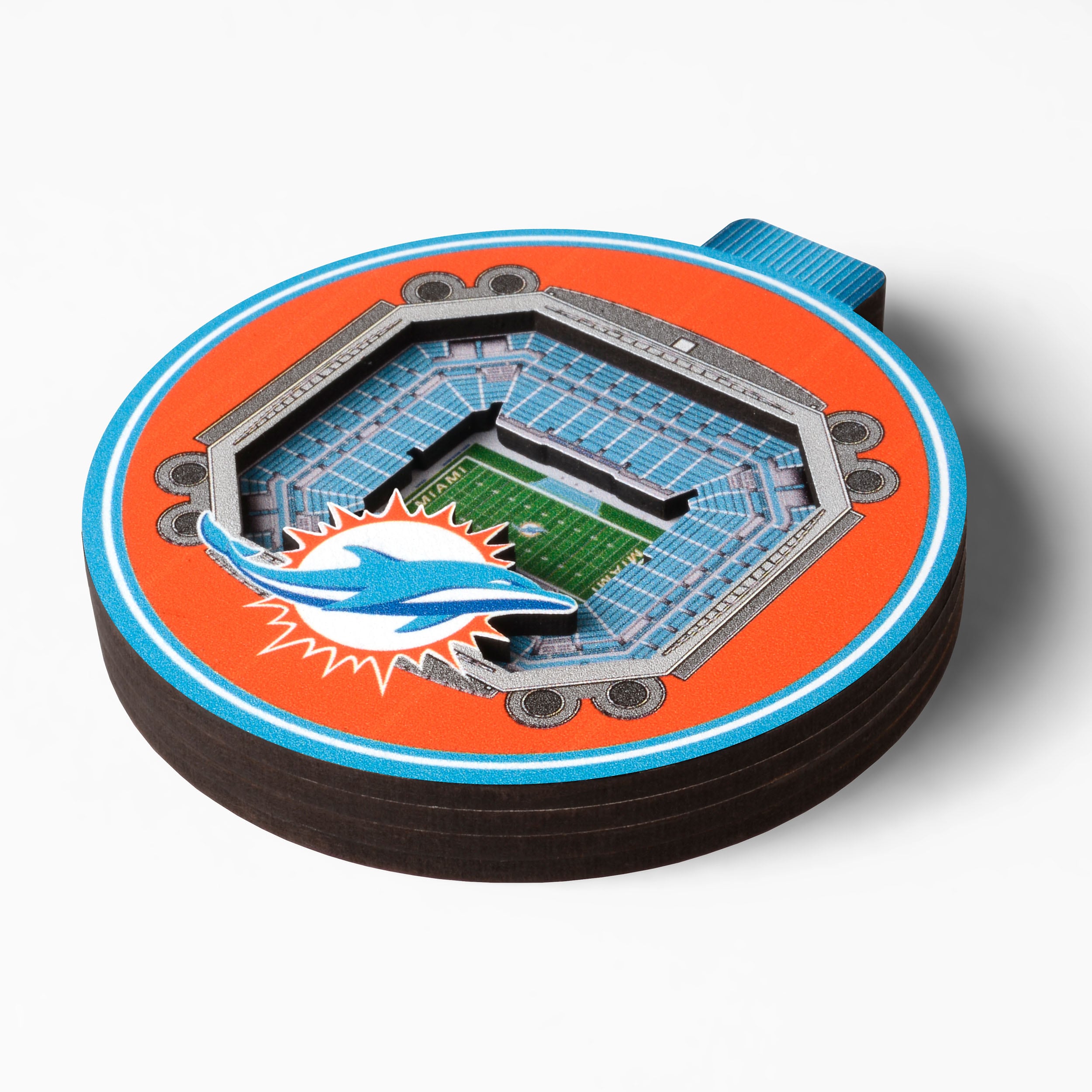 Miami Dolphins 3D Logo Series Ornament