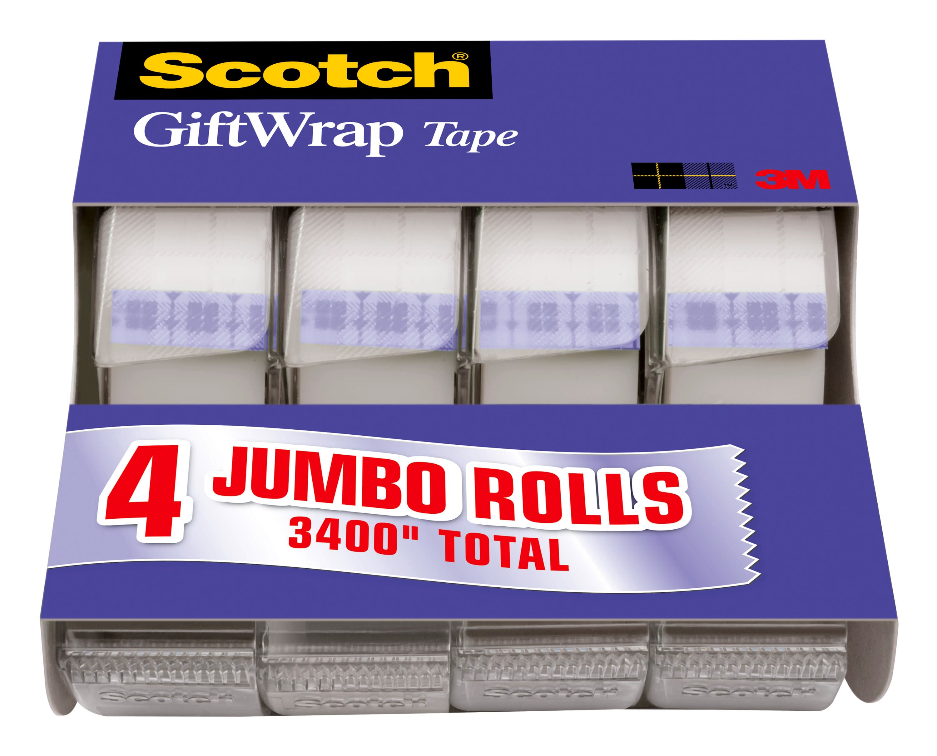 Scotch Shipping Packaging Tape 4-Pack 70.83-ft x 0.75-in