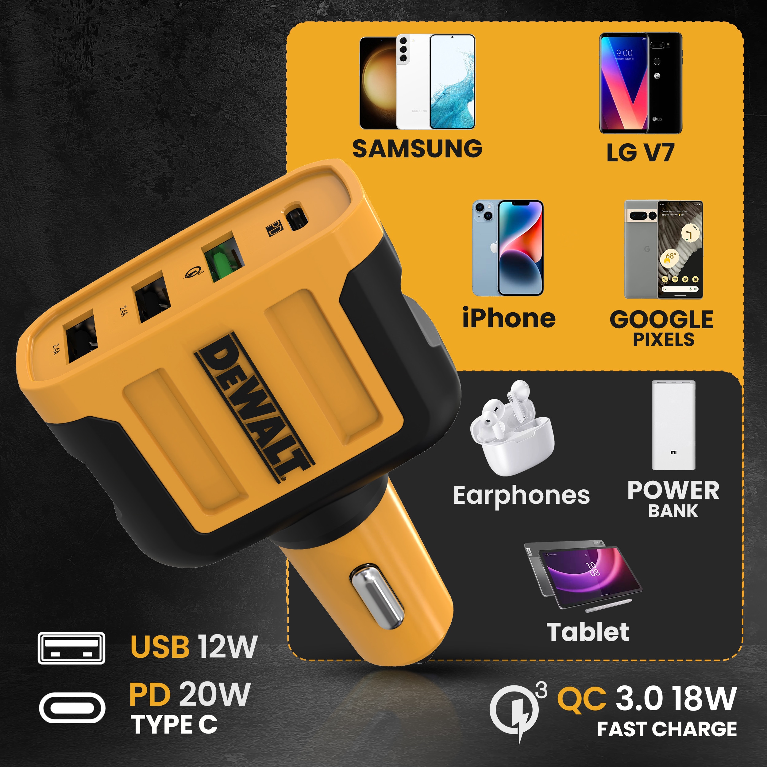DEWALT 141 9009 DW2 Mobile-Device-Chargers - View #6