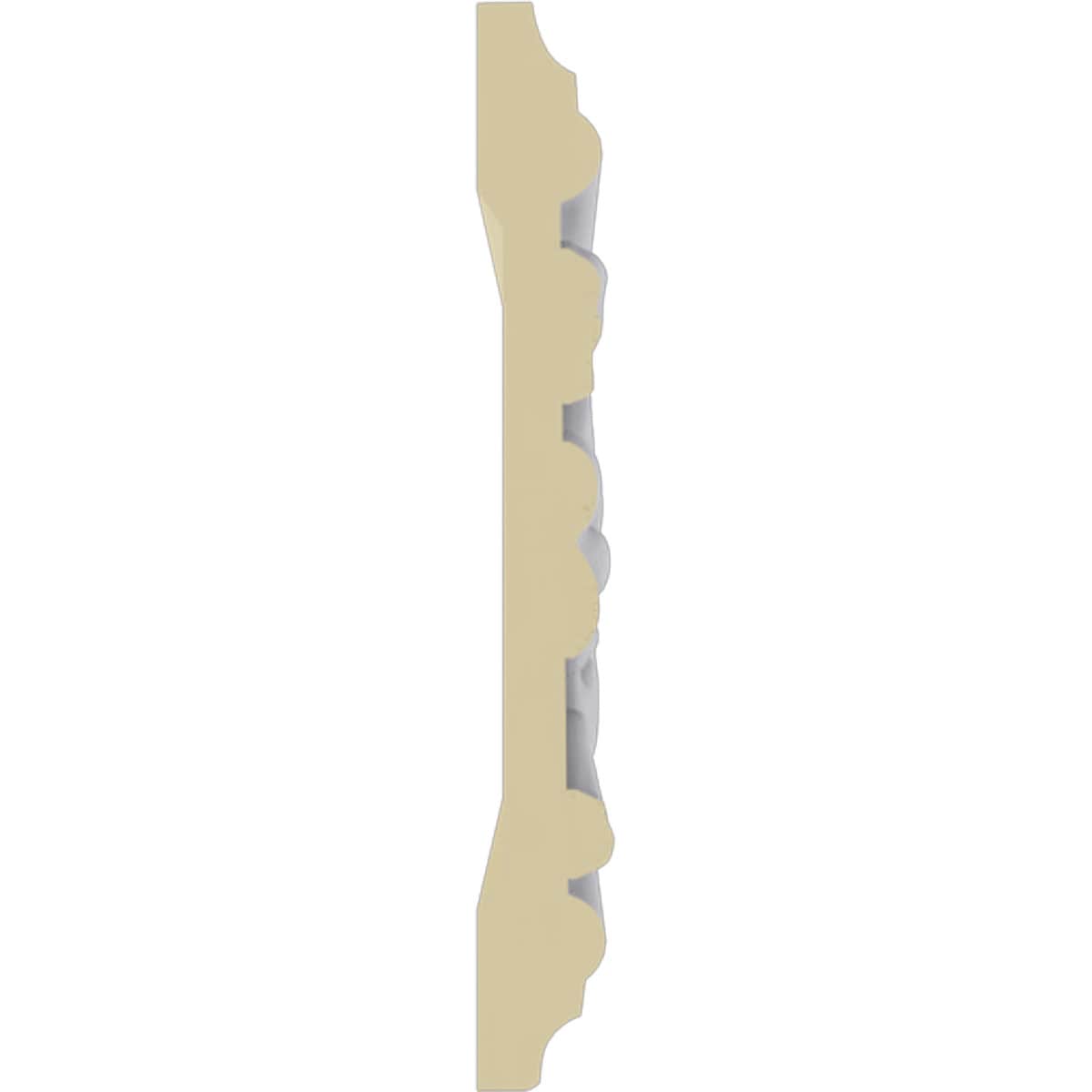 White Polyurethane Aberdeen Crown Moulding 94.5" Length