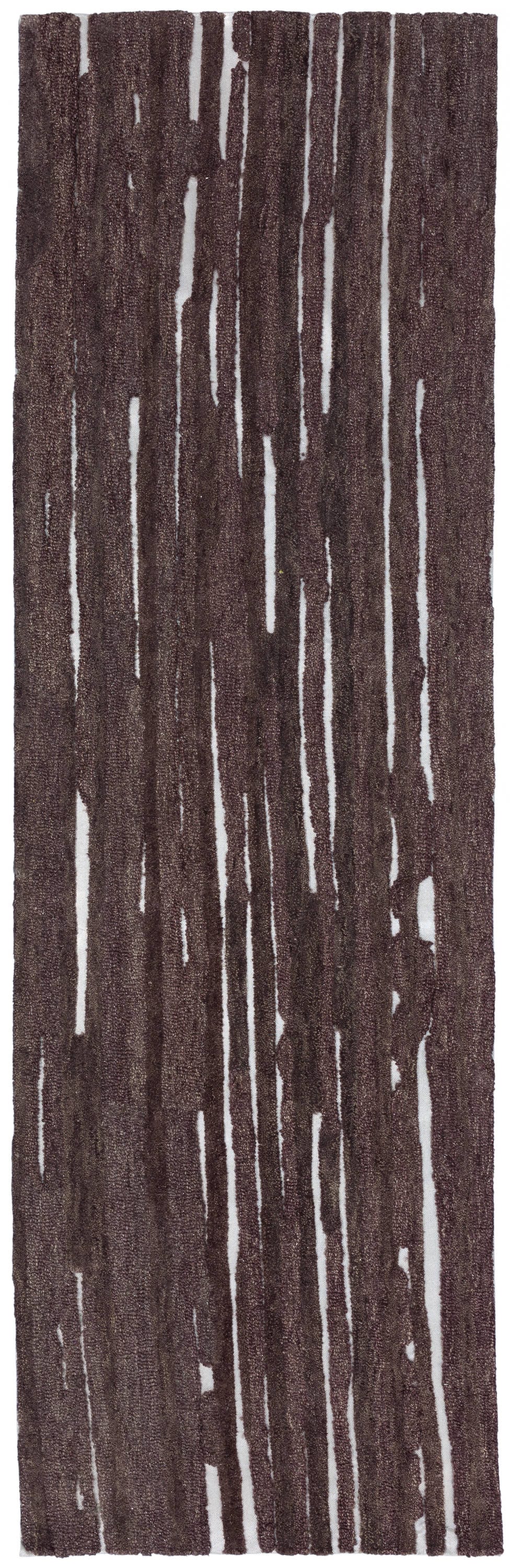 Addison Rugs ADZ32EG2X8 Dazzle 2 X 8 (ft) Wool Eggplant Indoor Solid Bohemian/Eclectic Runner Rug