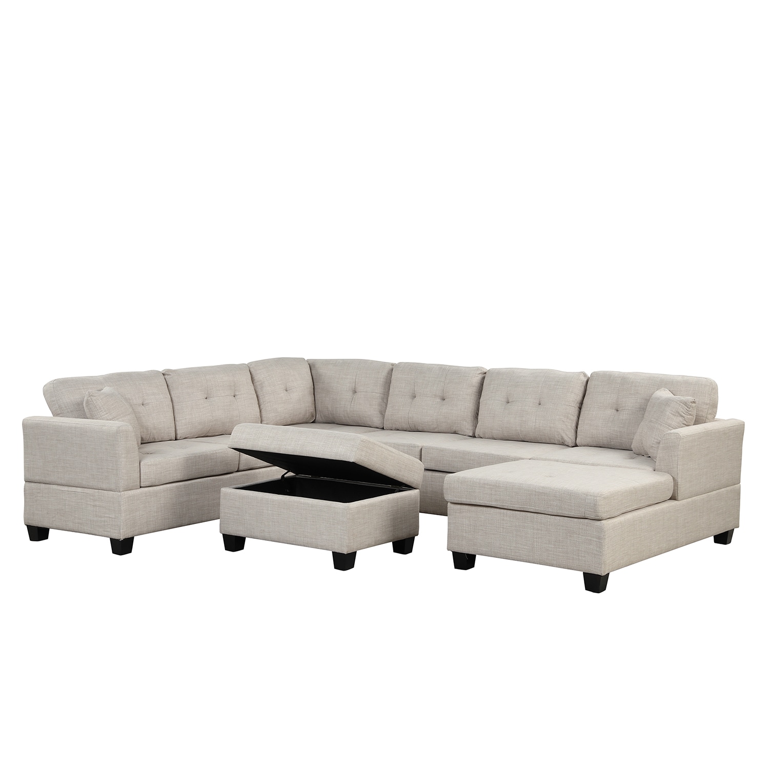 Linen 2024 reclining sectional