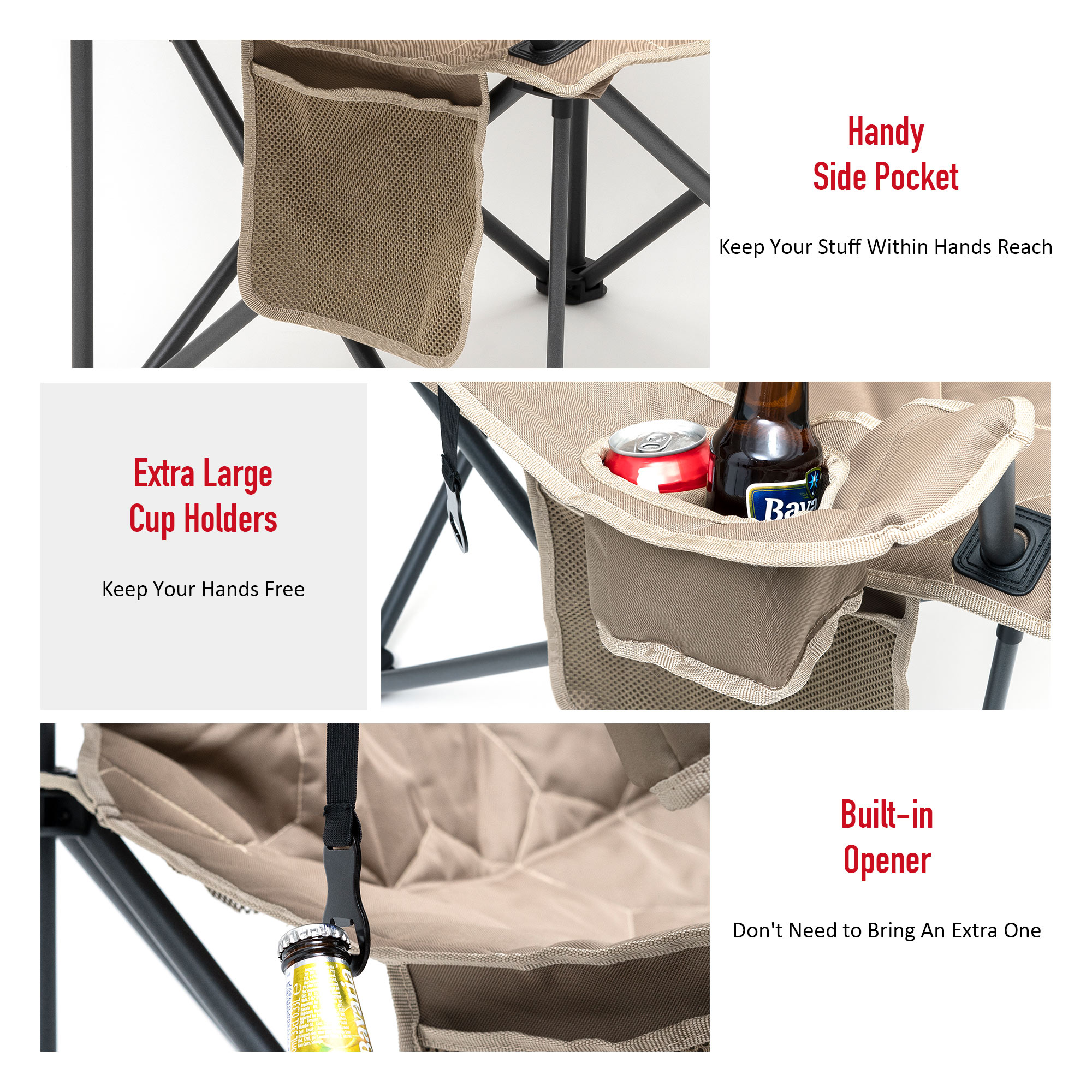 Clihome CL-CCAC2418BKA1 Beach-Camping-Chairs - View #6