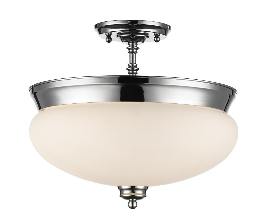 Z-Lite 721SF-CH Amon 1-Light Chrome Semi-Flush mount light