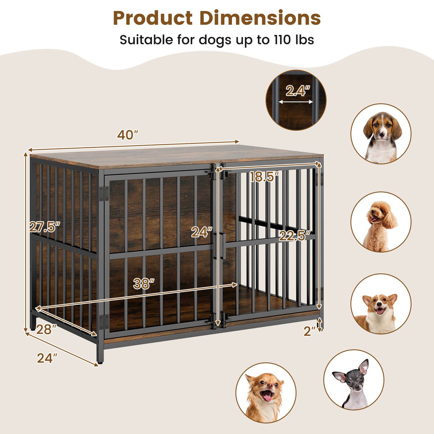 Costway CSHY001692 Pet-Gates - View #3