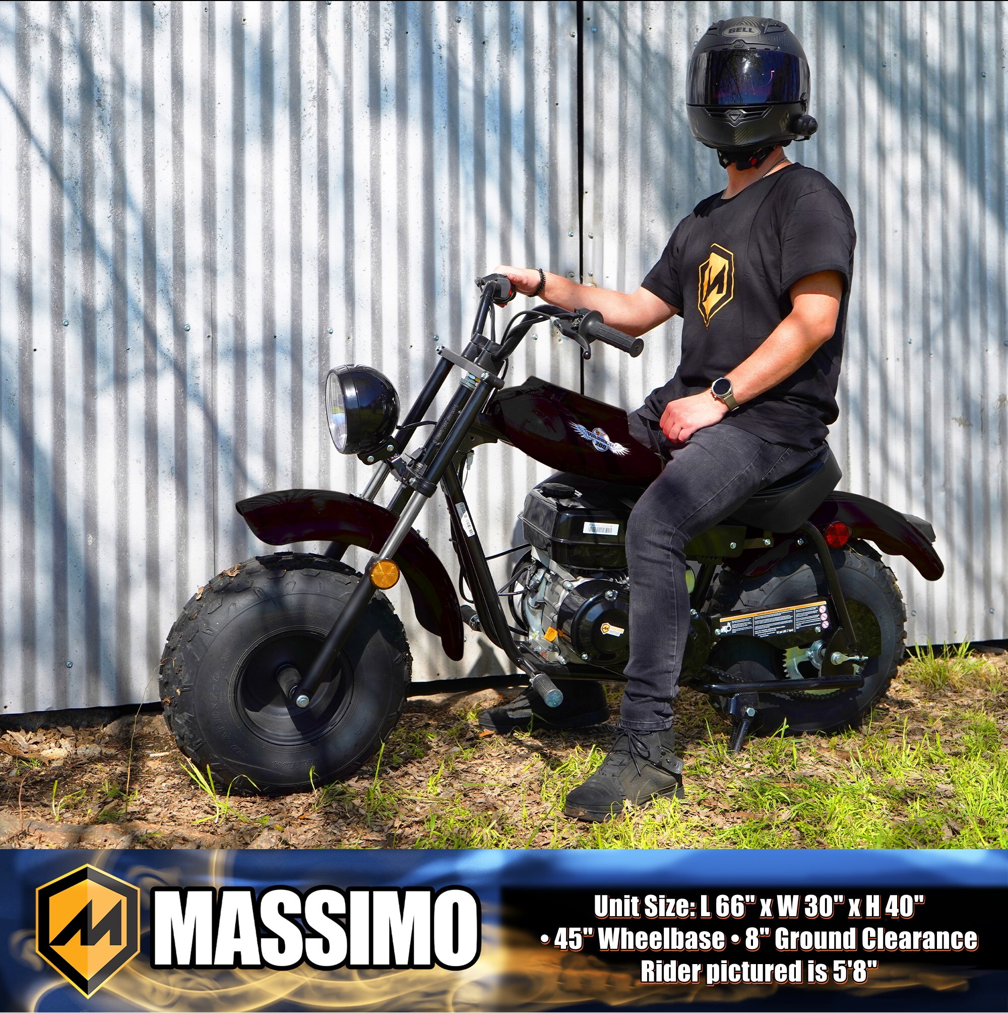 Massimo MMS-MB200-BK Dirt-Bikes-Mini-Bikes - View #3