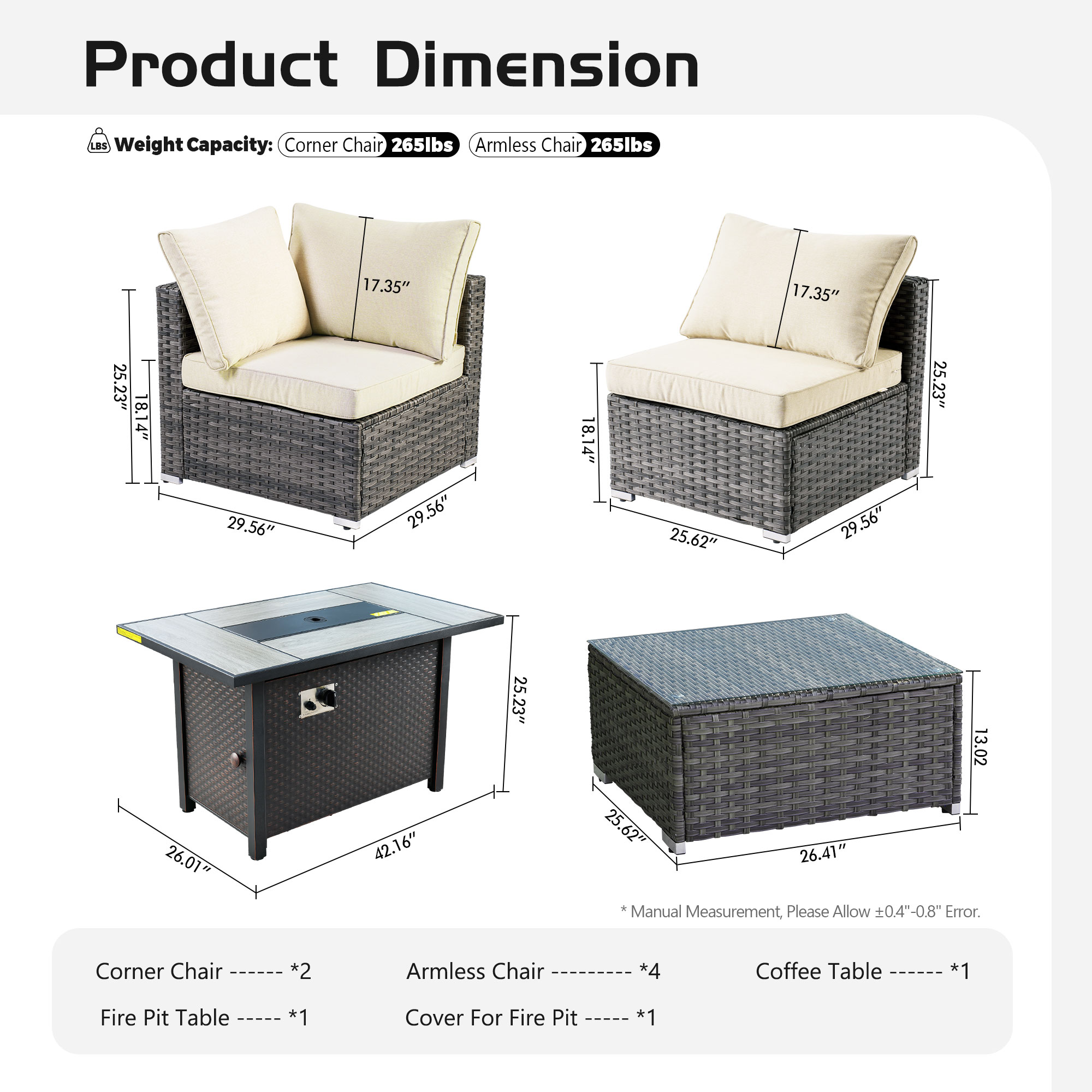Pouuin SYZHOP605 Patio-Sofas-Daybeds - View #2