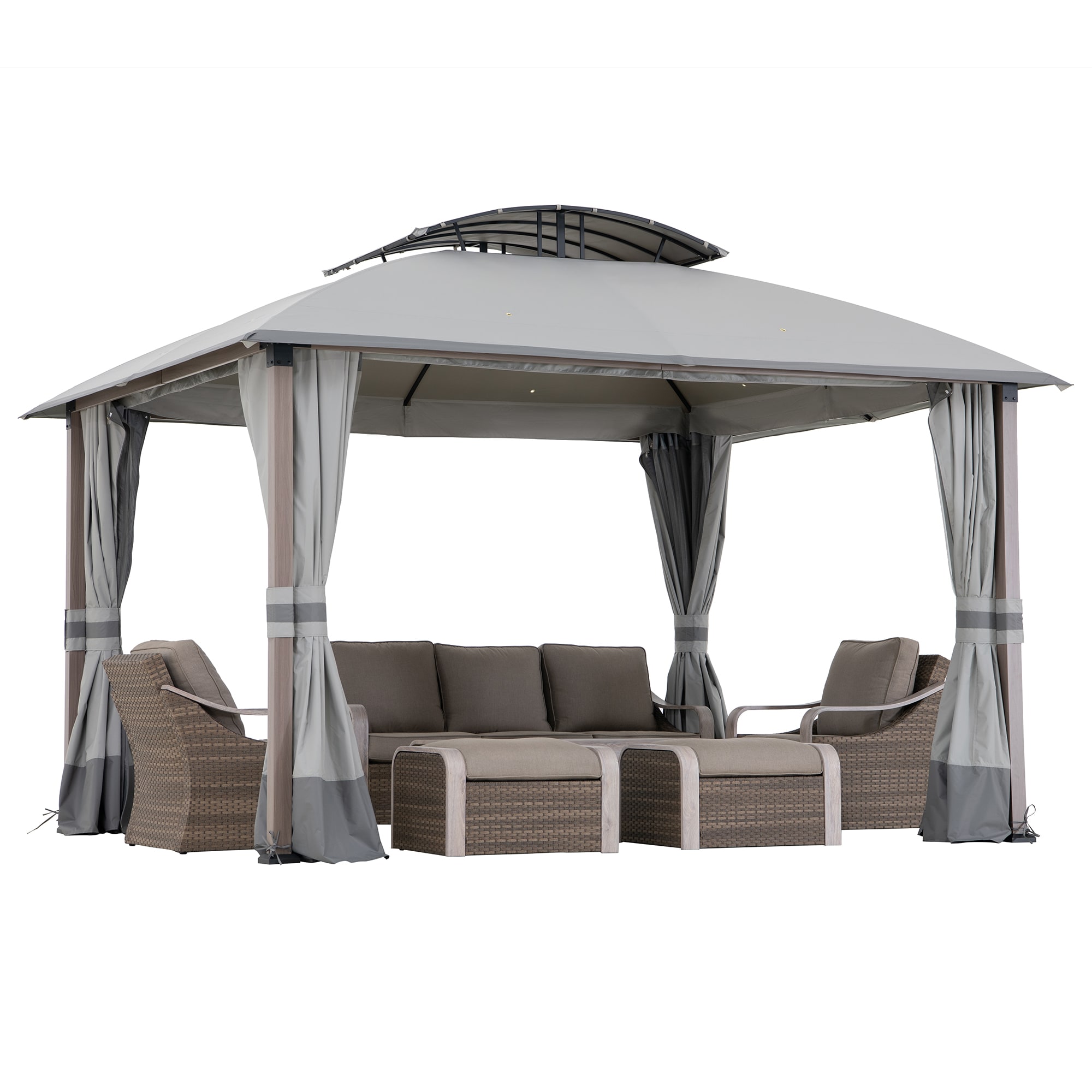 Sunjoy A101018900 Wood-Resin-Gazebos - View #8