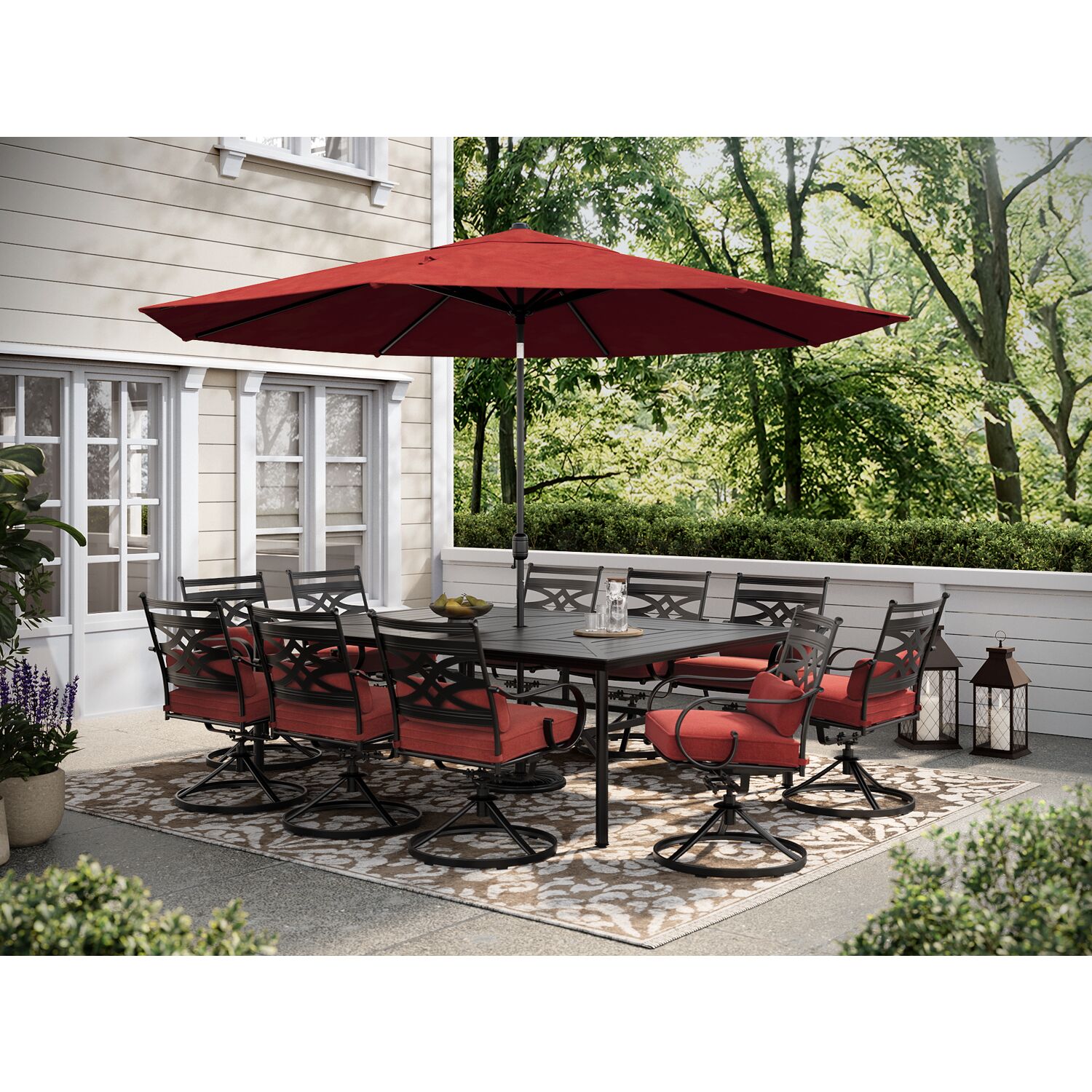 Hanover MCLRDN9PCSW8-CHL Patio-Dining-Sets - View #4
