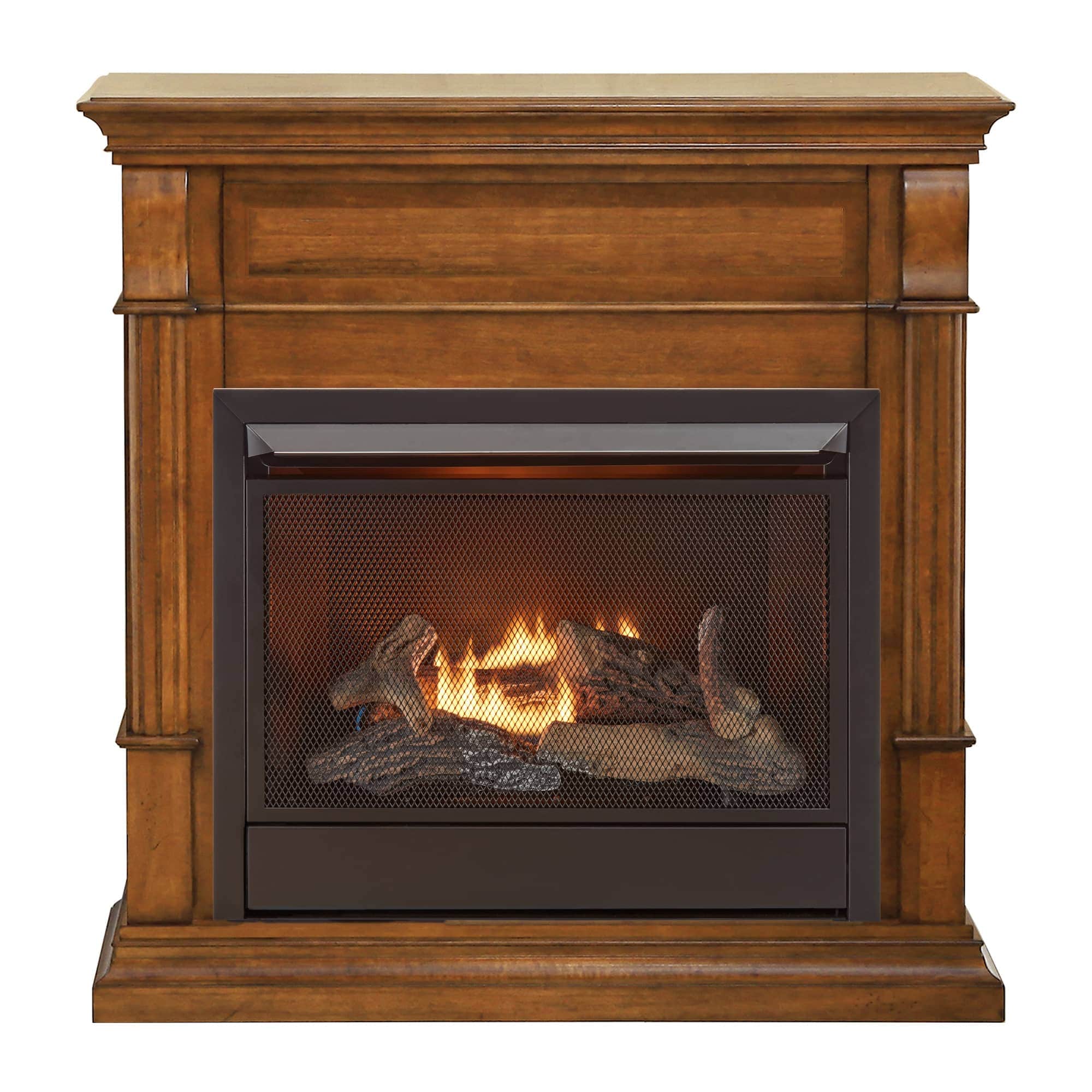 Duluth Forge 40-in Apple Spice Ventless Natural Gas Fireplace