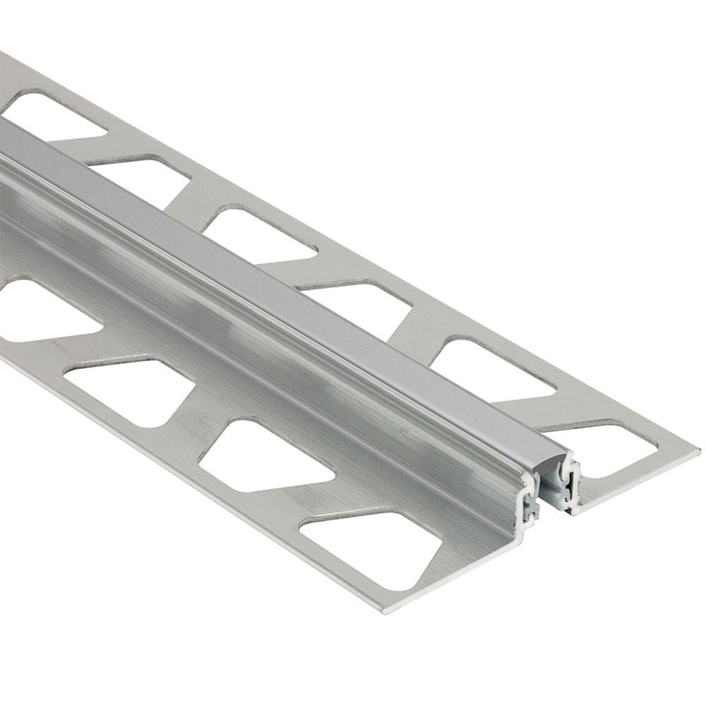 Schluter Systems AKWS90PG Dilex-AKWS 0.344-in W x 98.5-in L Classic grey Aluminum Movement joint Tile Edge Trim
