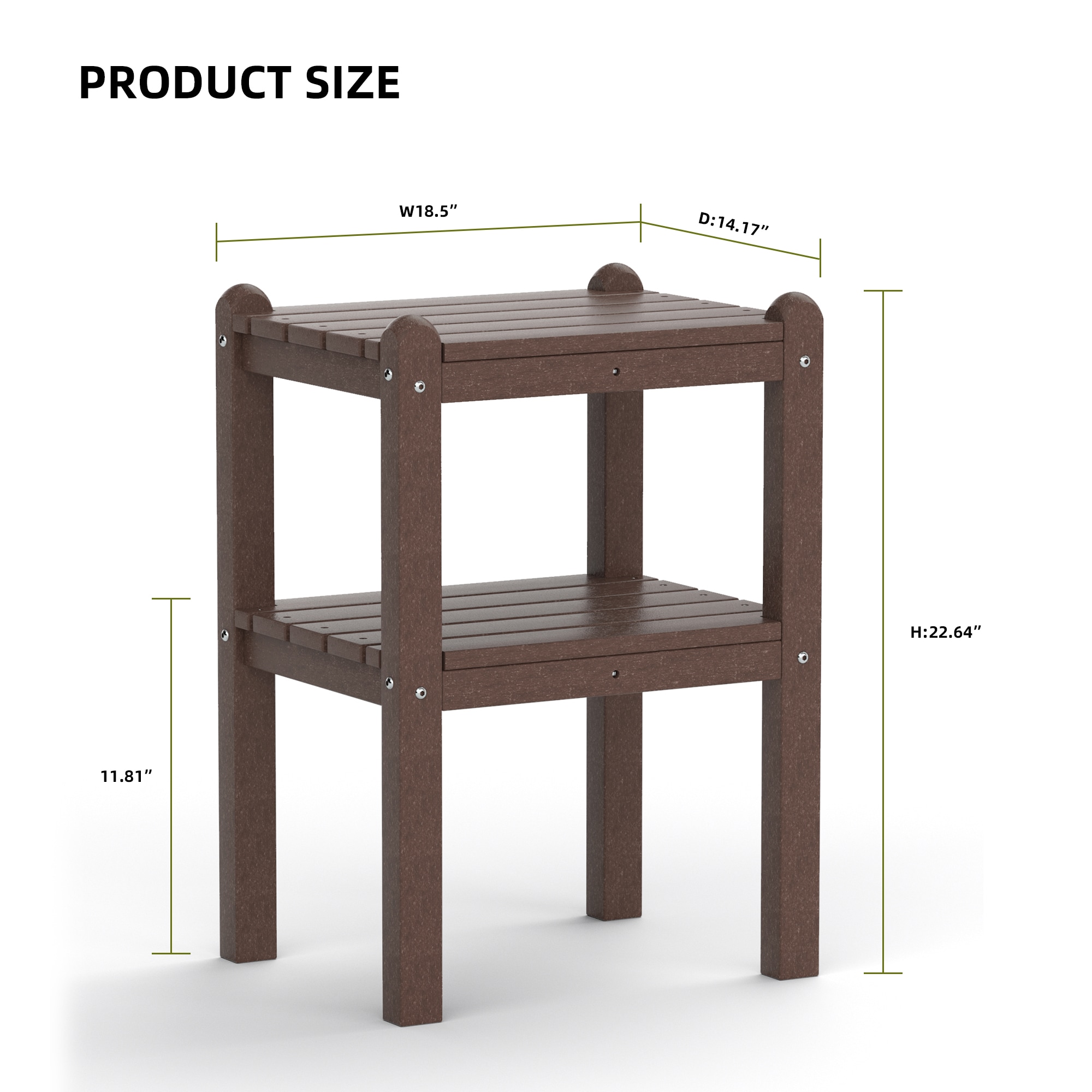 Poly furniture ST-HE03-BR Patio-Tables - View #7