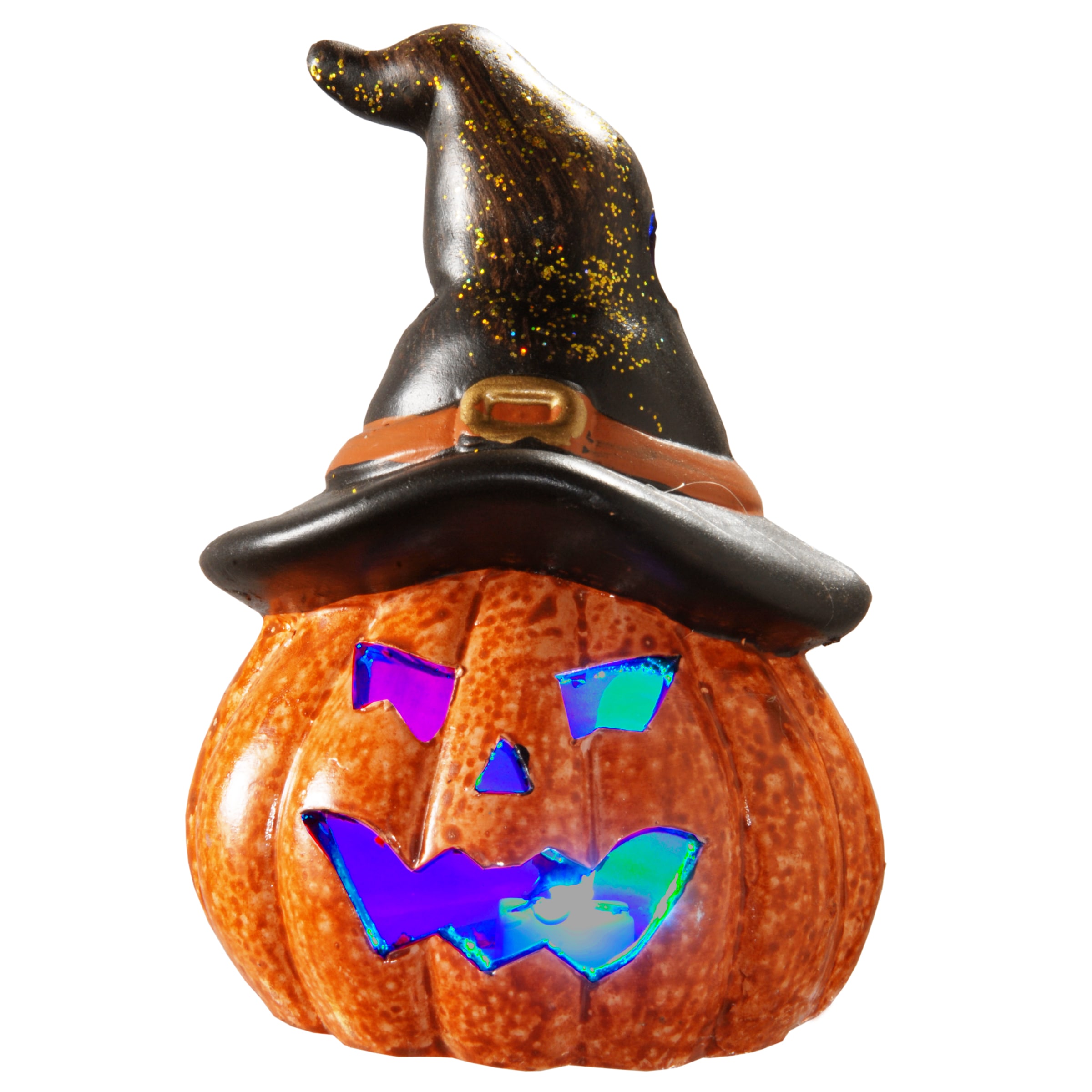 National Tree Company PG11-76903 7.7-Inches Tabletop Lighted Jack-o-lantern Lantern