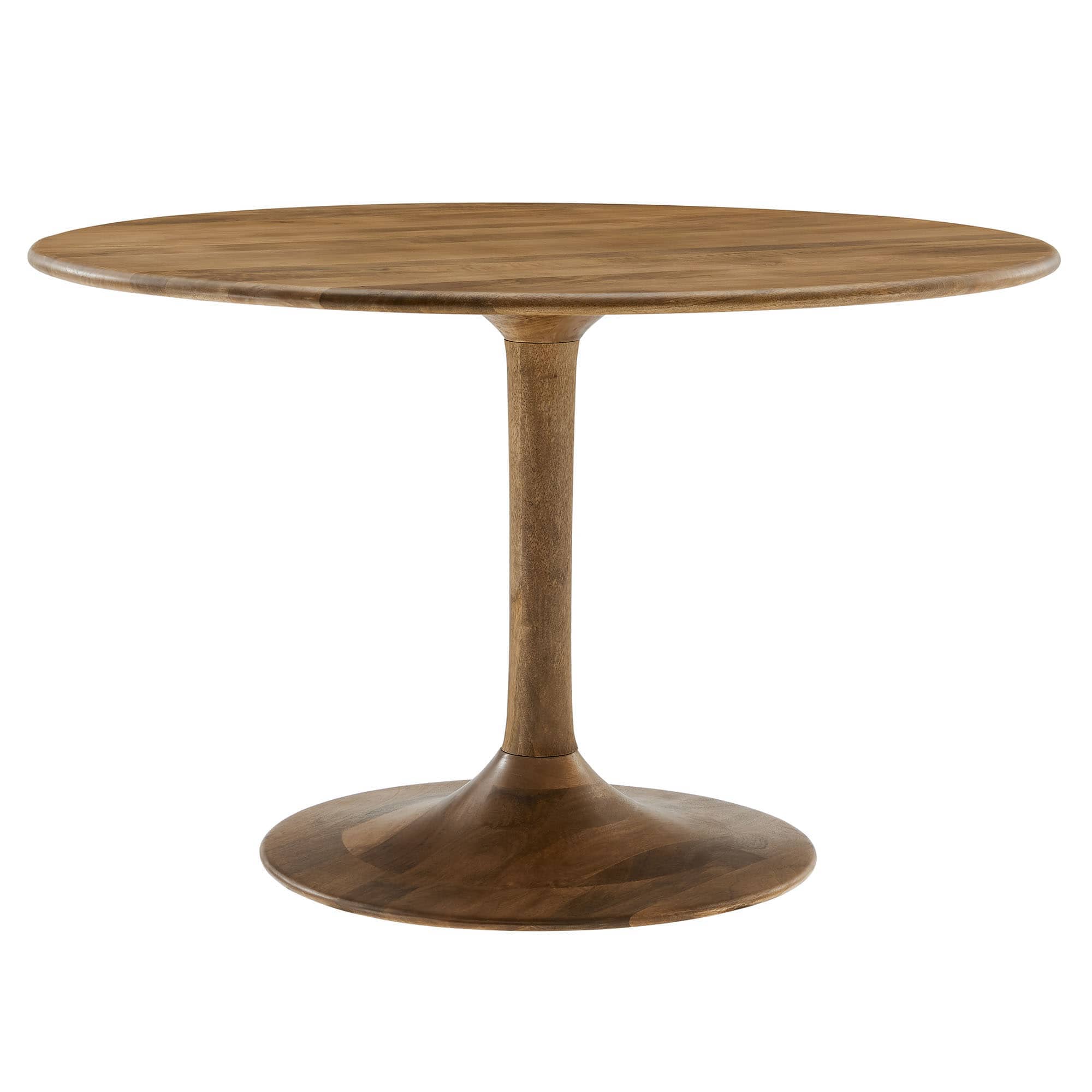 Modway EEI-7051-NAT Lippa 48 Inch  Round Solid Wood Dining Table in Natural