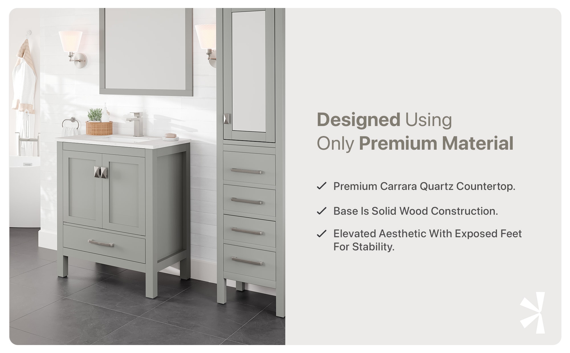 Eviva TVN414-30X18GR-Q Bath-Vanity-Combo - View #8