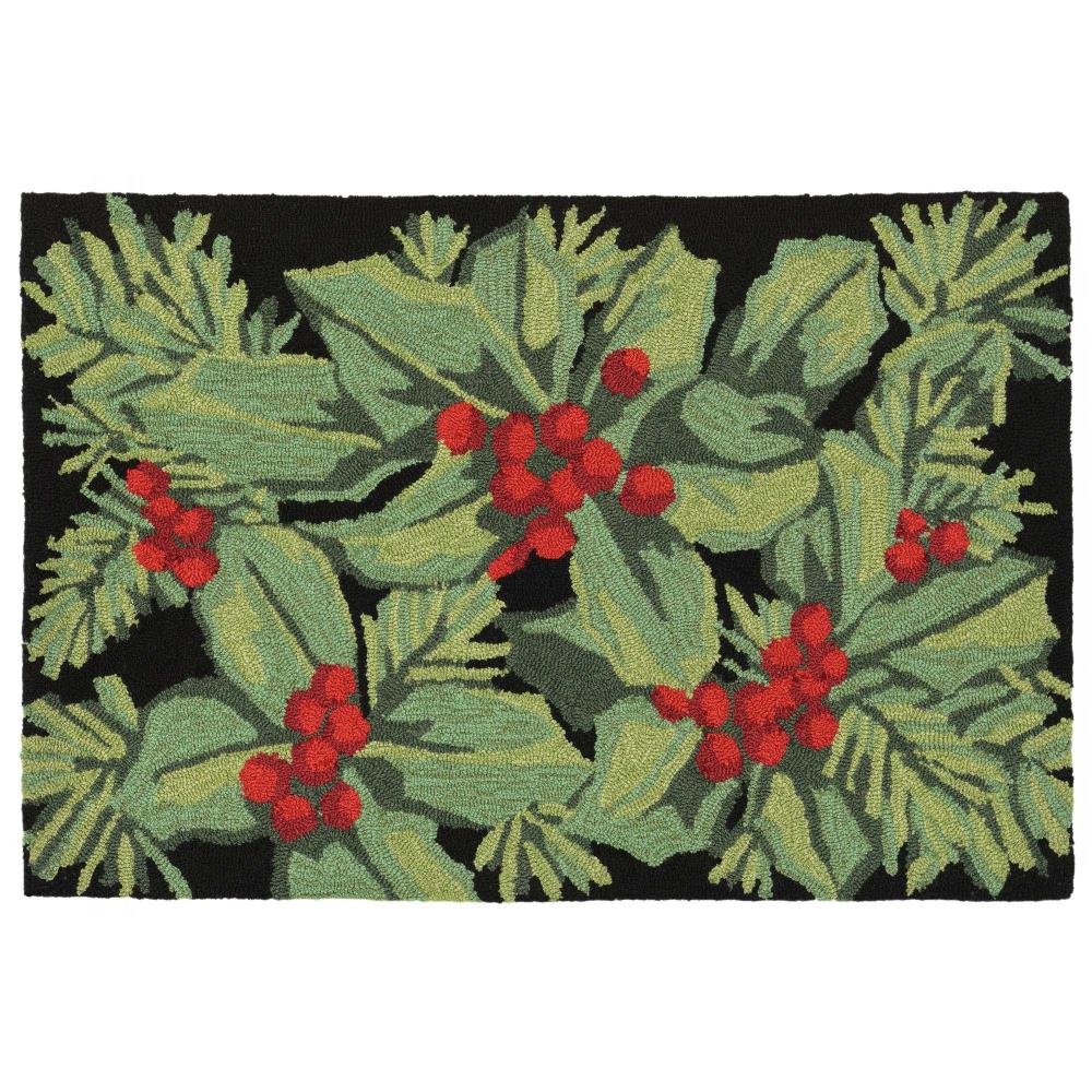 Liora Manne 2-ft x 3-ft Midnight Rectangular Indoor or Outdoor Decorative  Winter Door Mat in the Mats department at