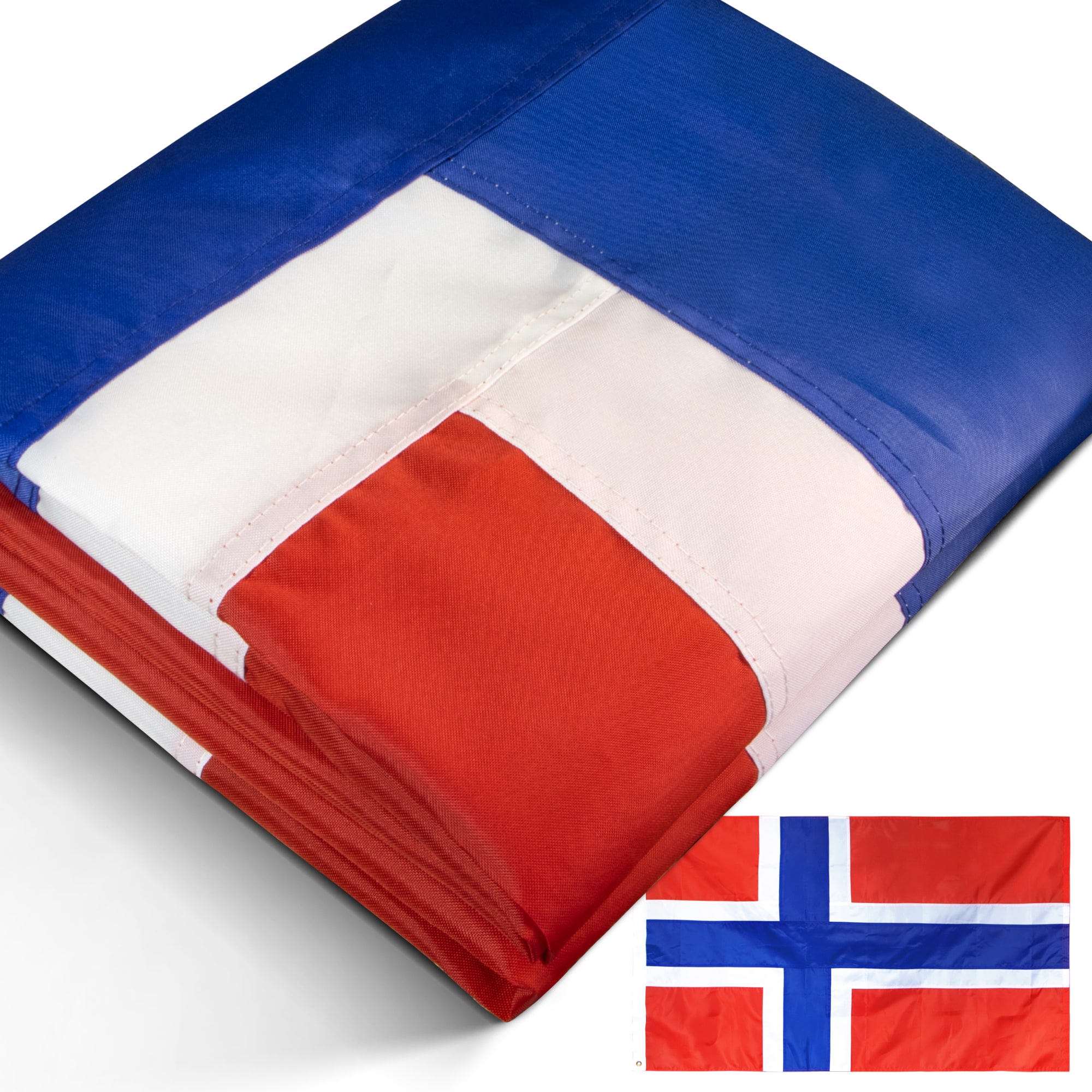 Anley EverStrong Nylon Embroidered Norway Flag 5-ft W X 3-ft H ...