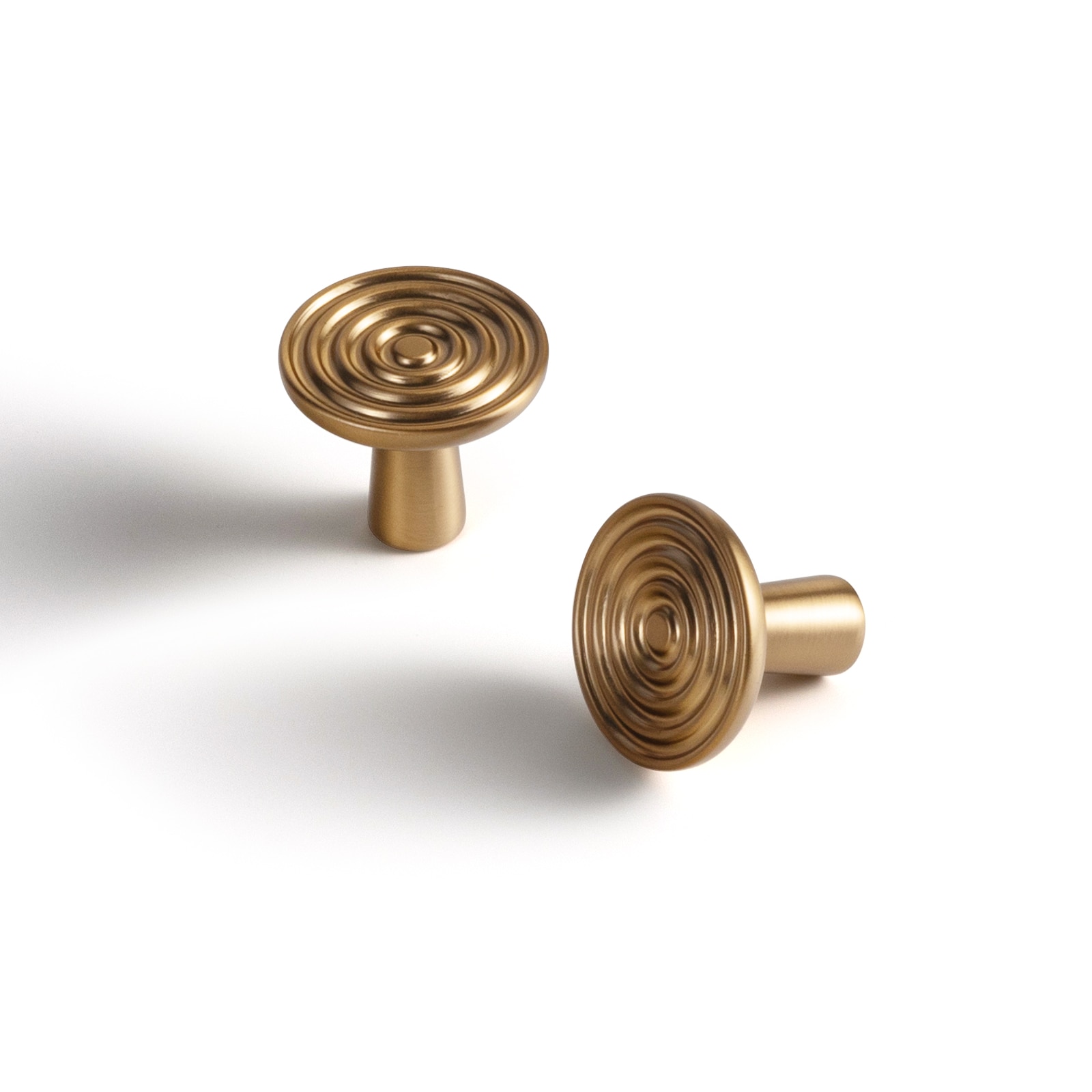Miaokesen 9610CJ-DK 1-1/5-in Champagne Brown Mushroom Modern Cabinet Knob 6 -Pack