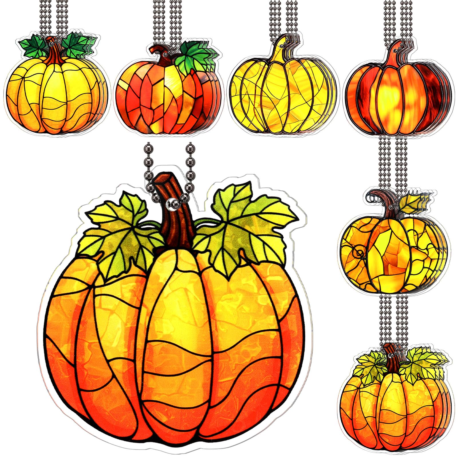 ZHLKING Fall Maple Leaves Ornaments Thanksgiving Hanging Pendant Home Decor