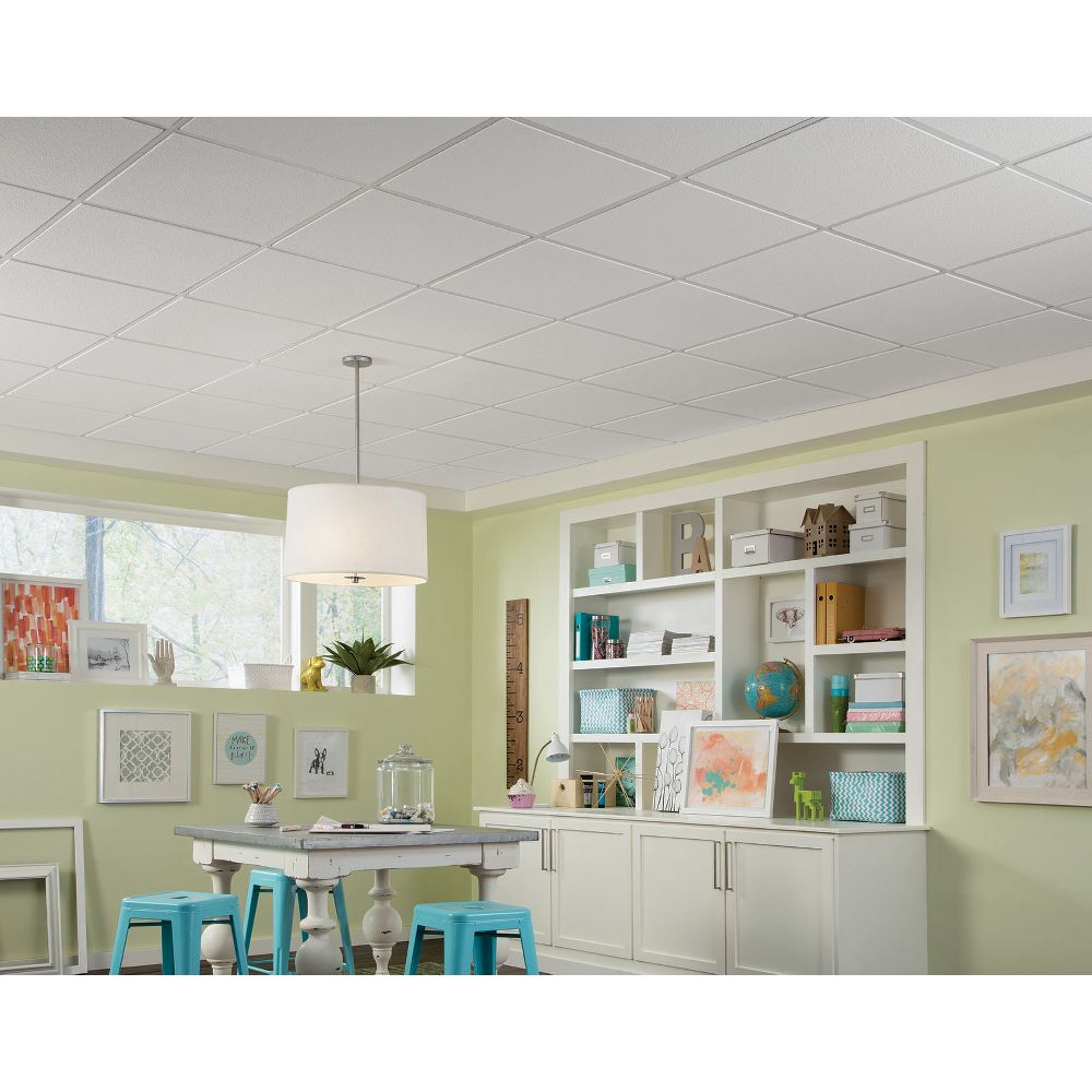 Armstrong Ceilings 2-ft X 2-ft Brighton White Mineral Fiber Drop ...