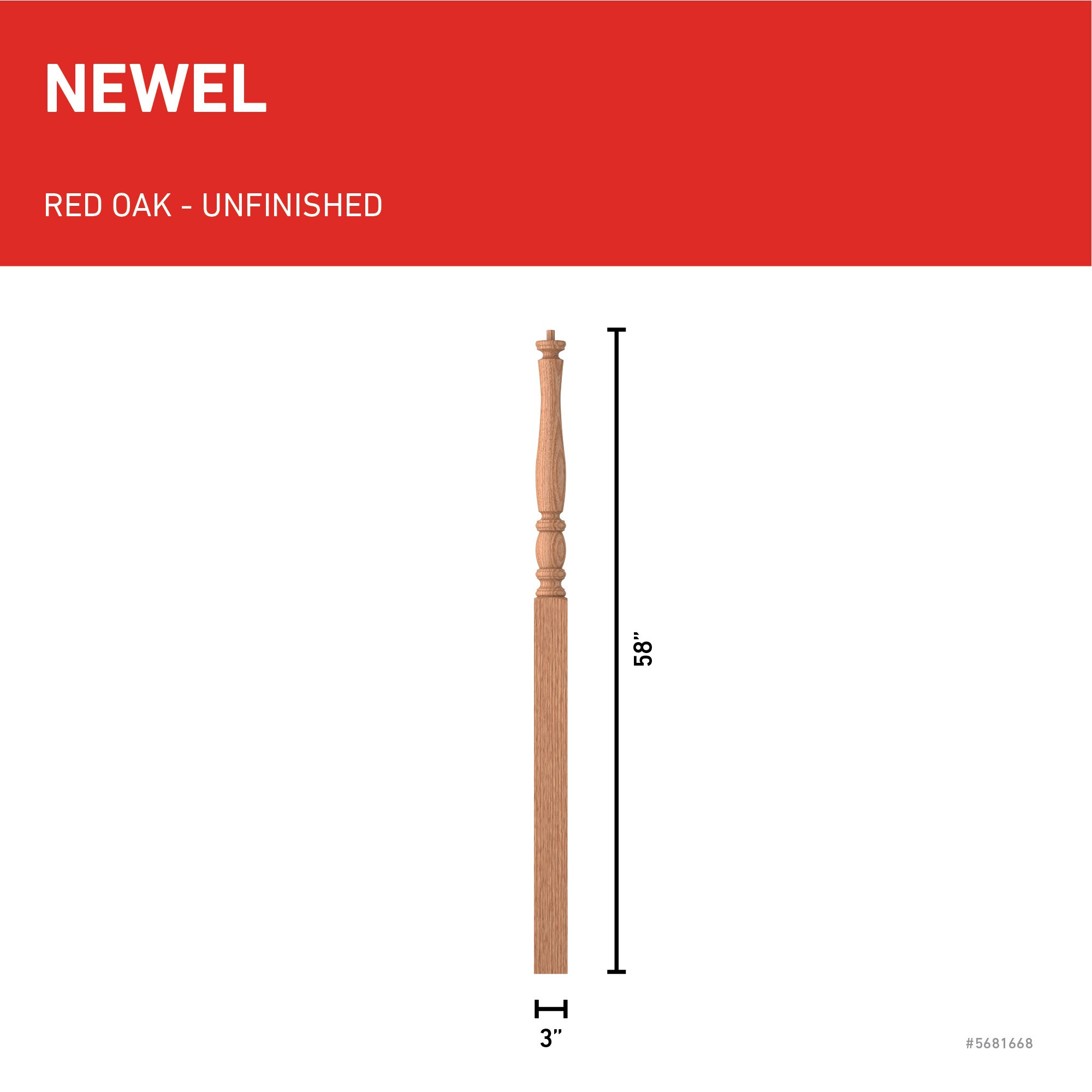 L.J. Smith Stair Systems LJP-3215-O Interior-Stairpart-Newel-Posts - View #3
