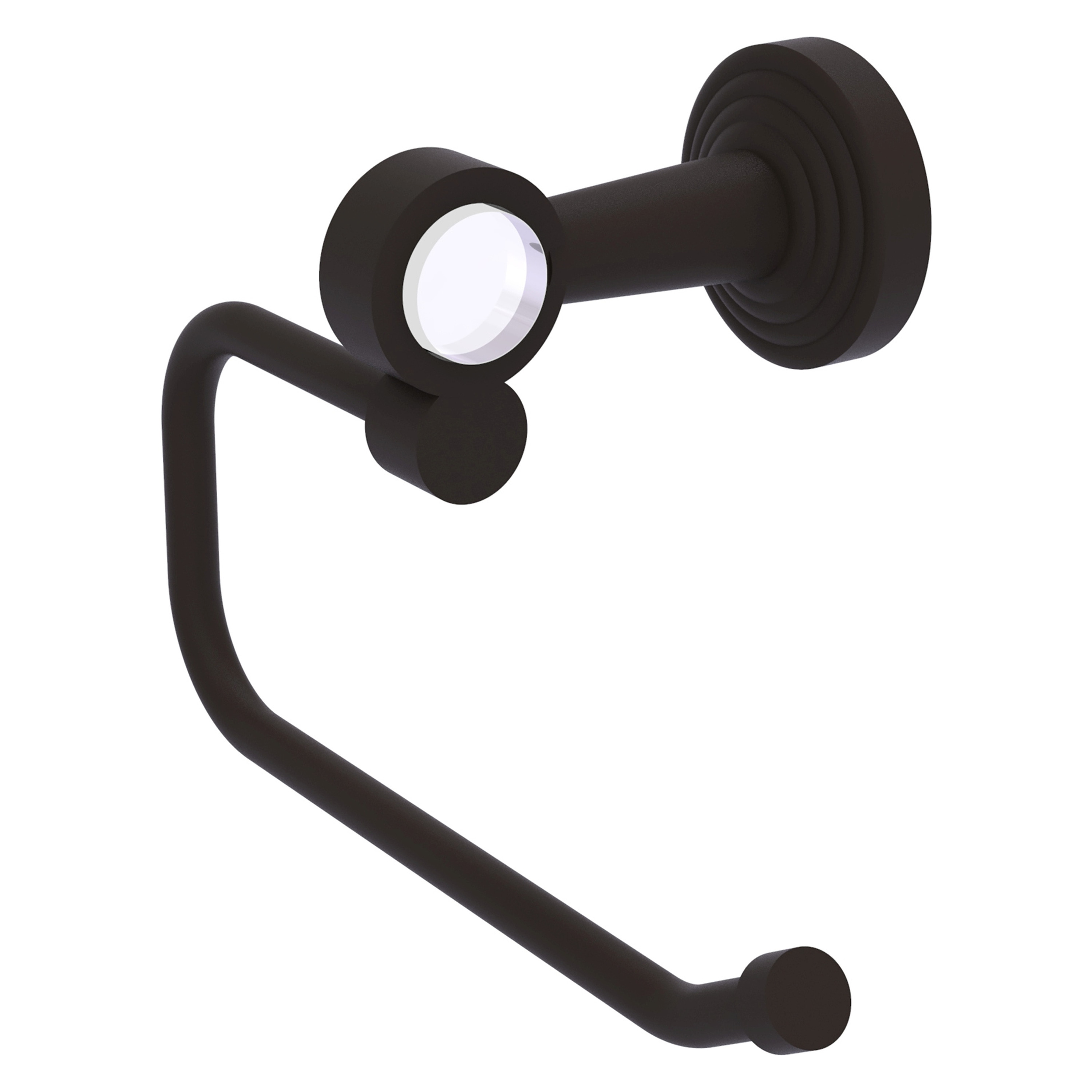 Allied Brass PB-24E-ORB Pacific Beach Oil-rubbed Bronze Wall mount Single post Toilet Paper Holder 1 -Rolls with Storage