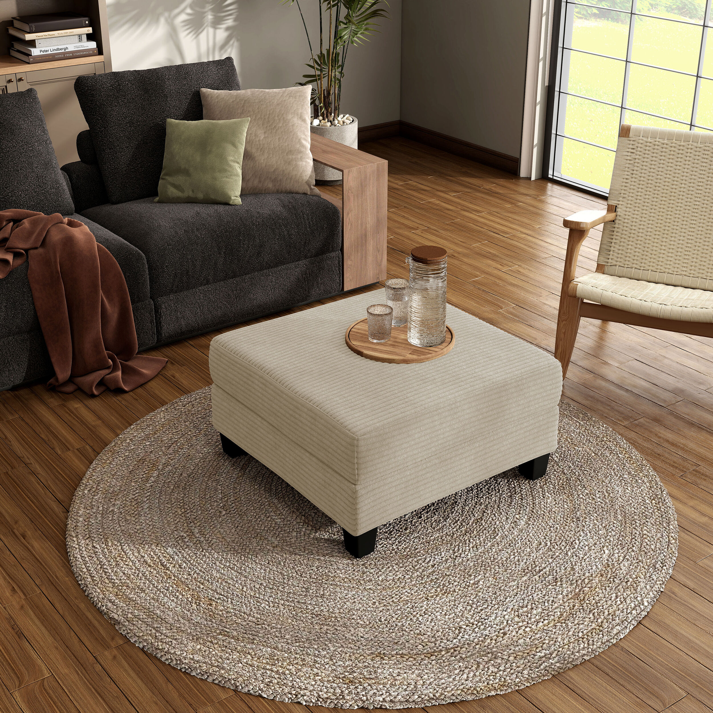 Furniture of America IDF-SL6932BG-OT Indoor-Ottomans - View #5