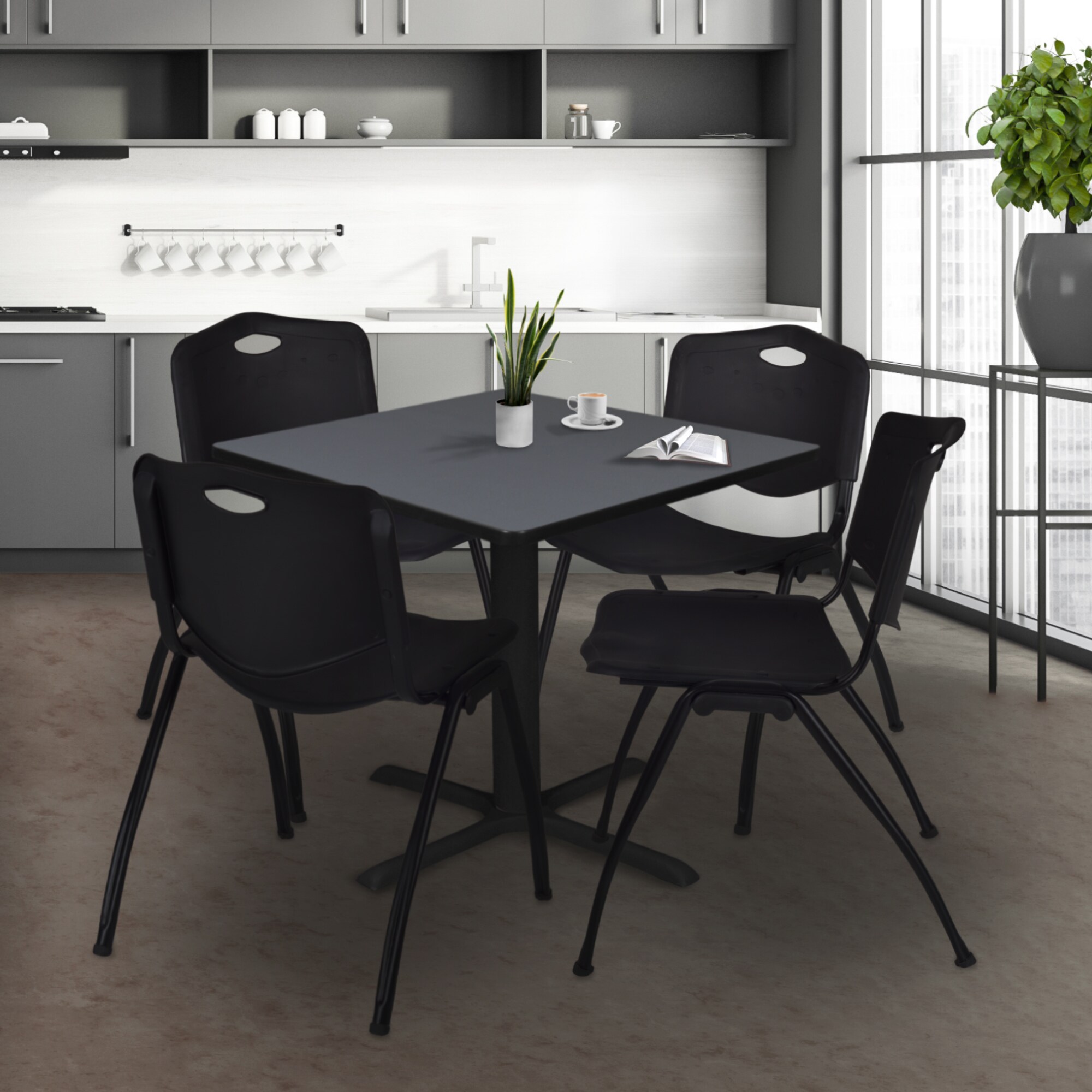 Regency TB4848GY47BK Office-Tables - View #9
