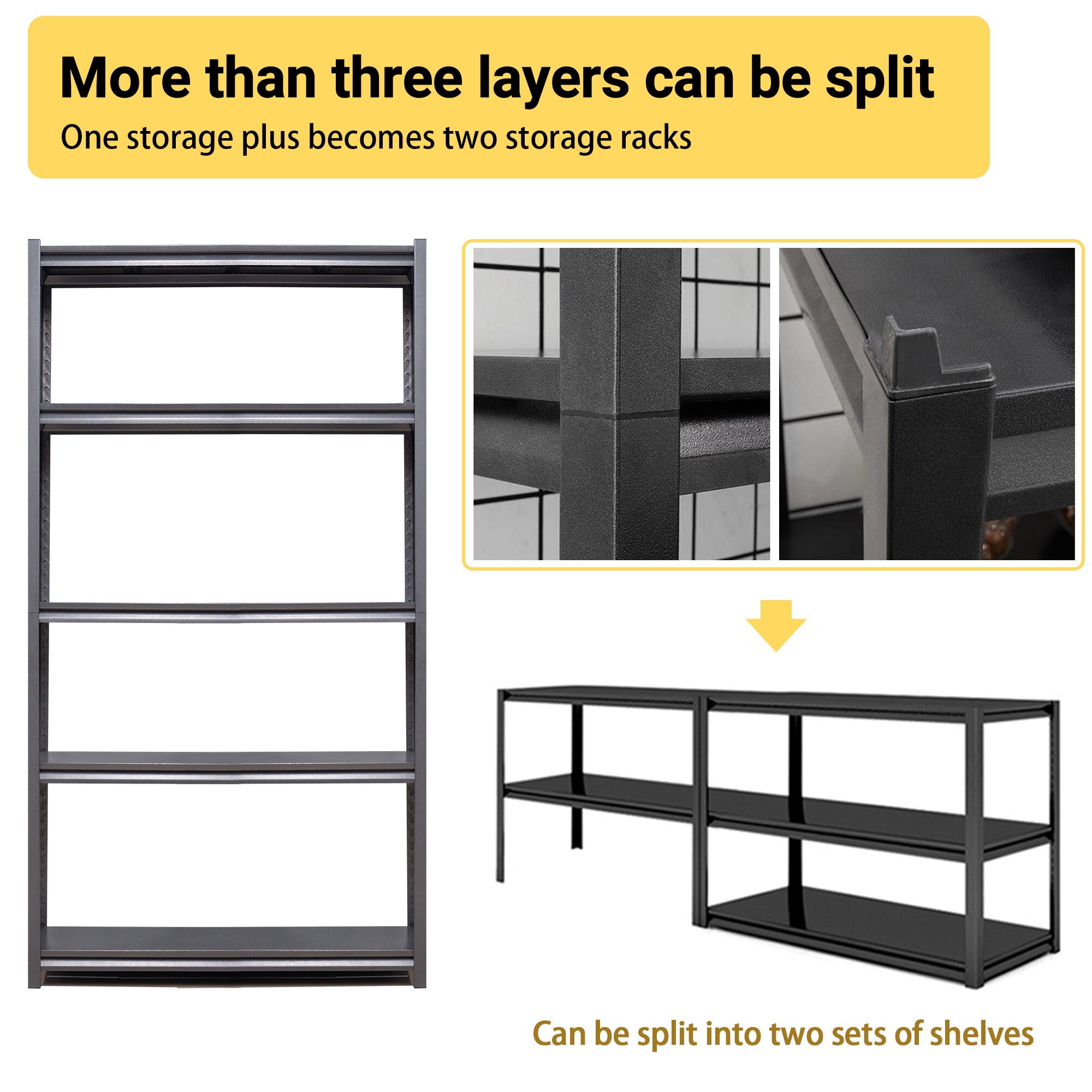 Kahomvis DHS-QPHK-104C Free-Standing-Shelving - View #5