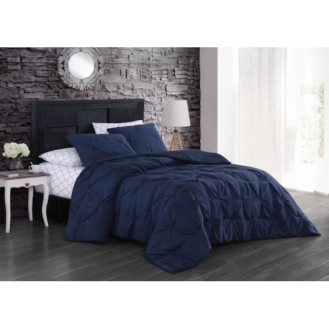 Piece Navy King Comforter Set, Navy King Size Bedding