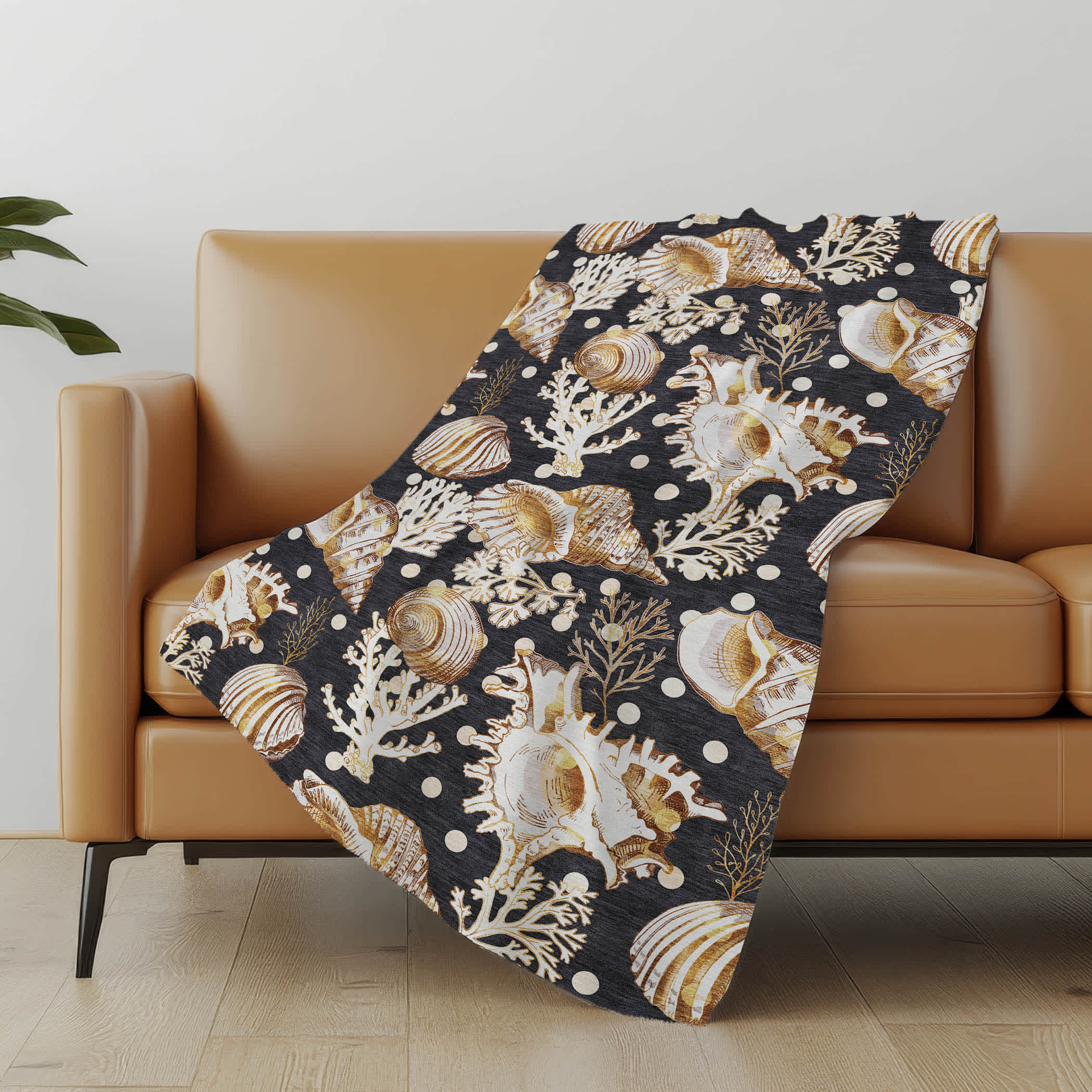 Addison Rugs ASB185MI50X70 Premium Machine Washable Addison ASB185 Midnight Sherpa Throw Blanket
