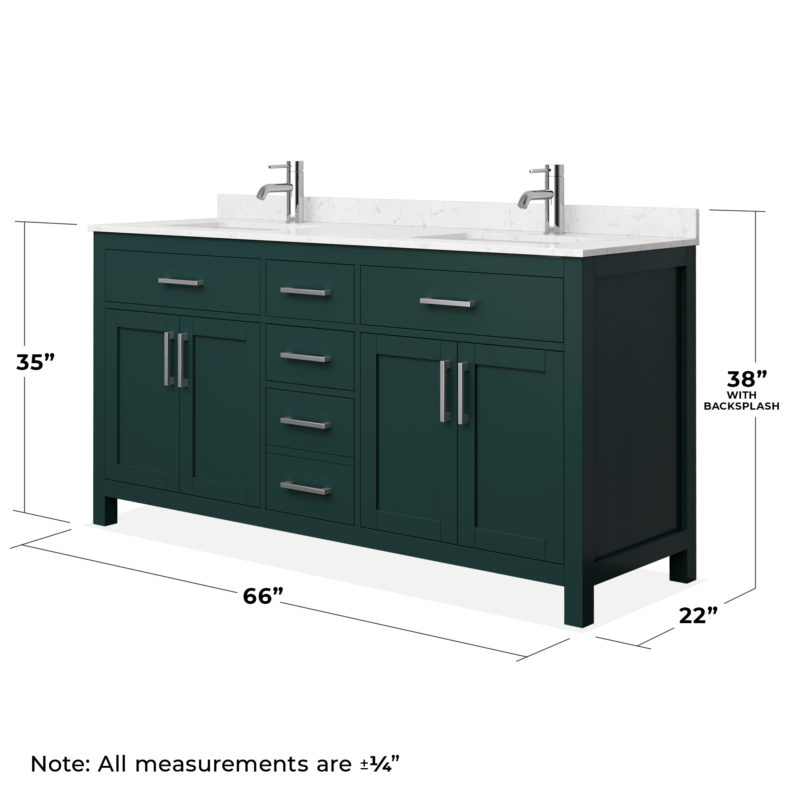 Wyndham Collection WCG242466DGECCUNSMXX Bath-Vanity-Combo - View #5