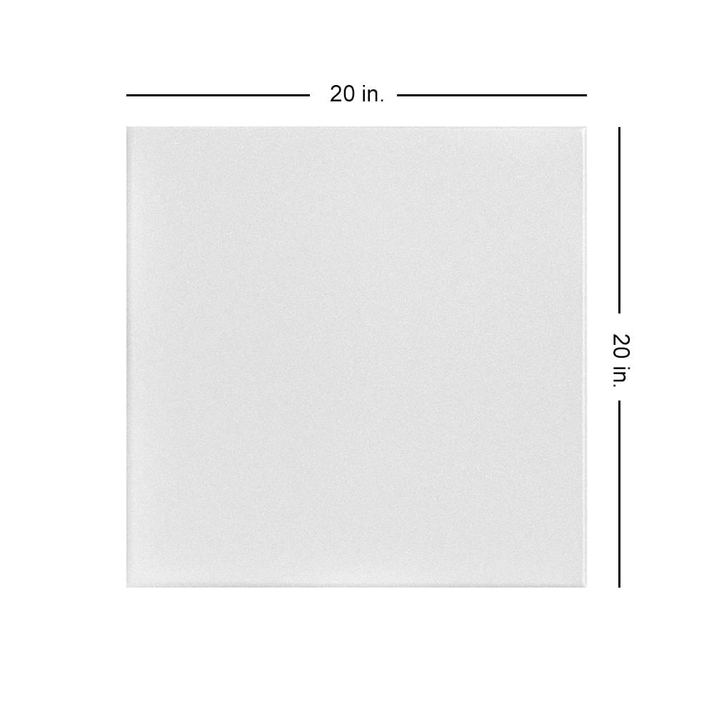 A La Maison Ceilings 1.67-ft x 1.67-ft Basic Plain White Polystyrene Surface-mount Ceiling Tile (8-Pack, 21.6-sq ft / Case)