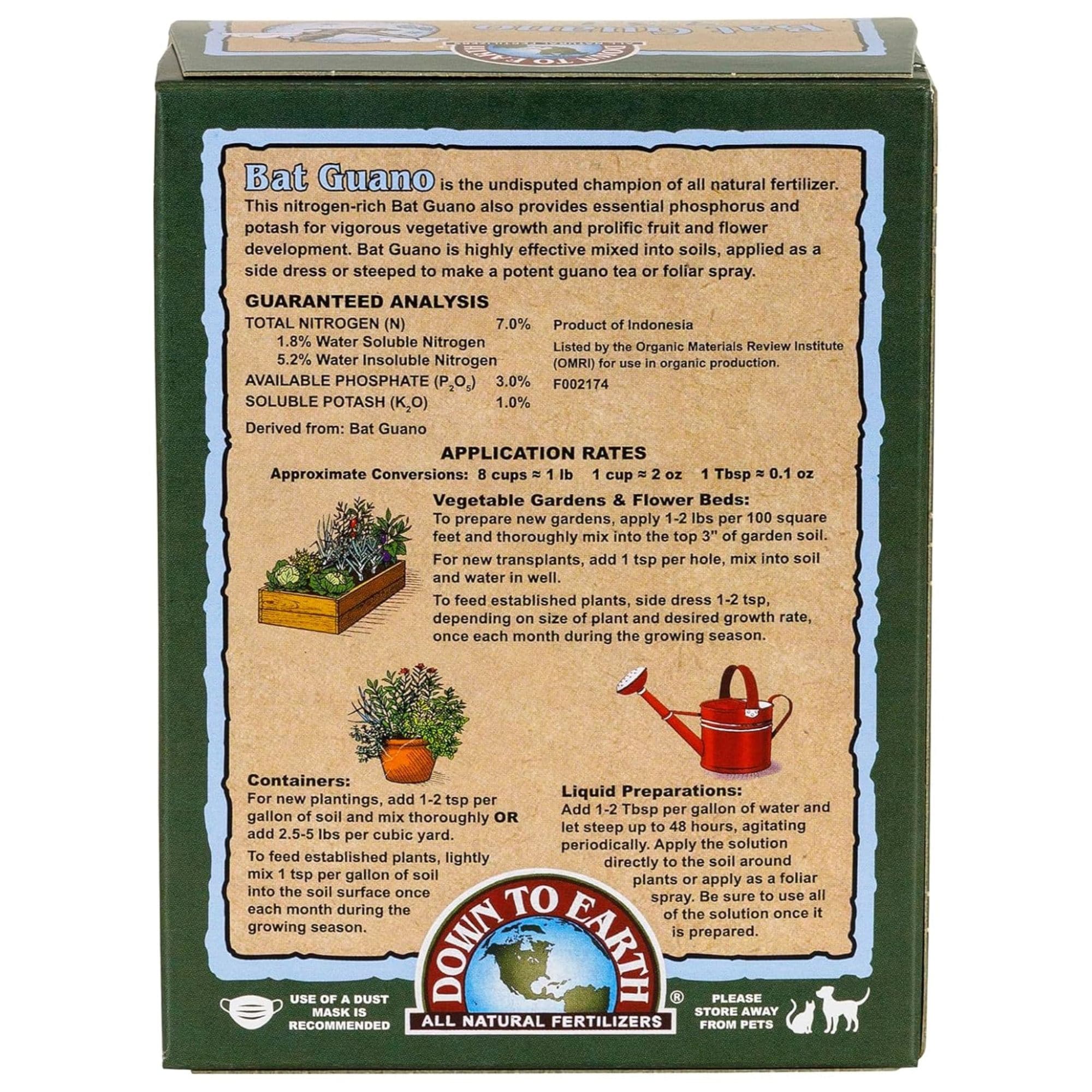 Down to Earth Bat Guano Fertilizer - Thumbnail 4