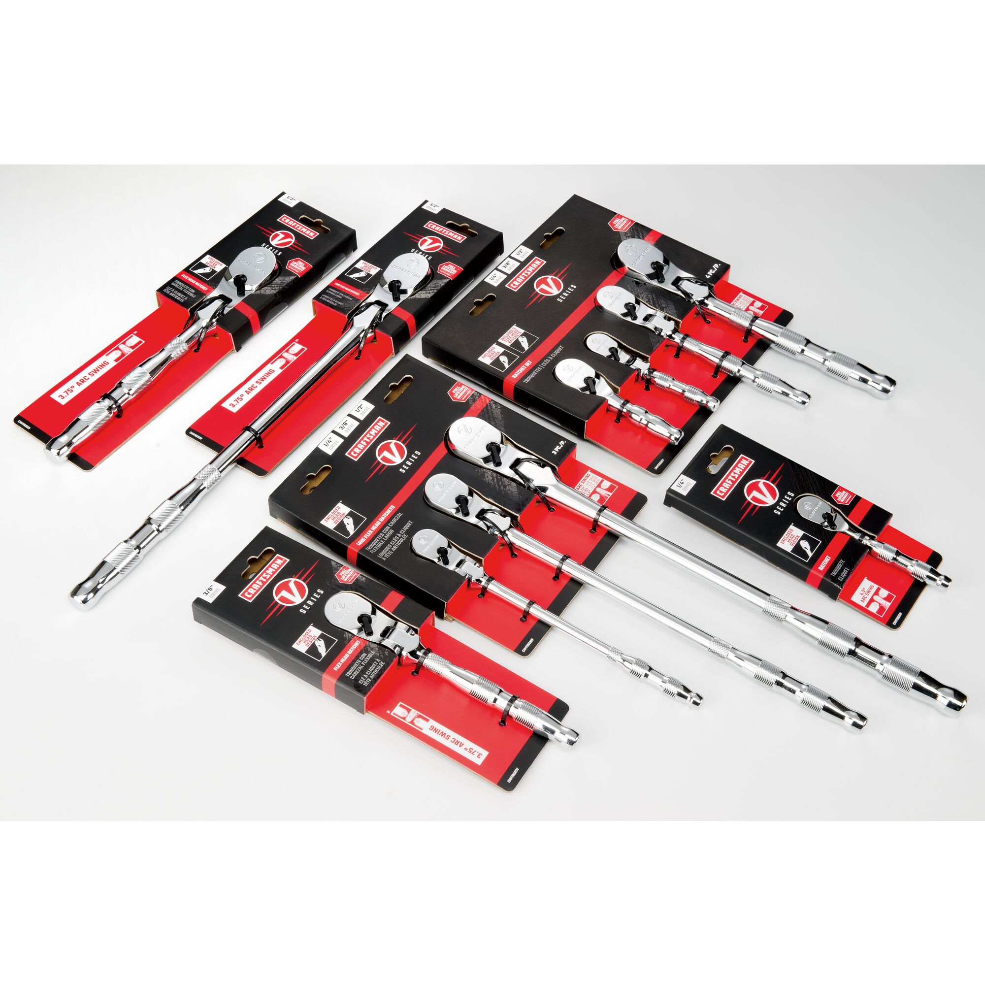 CRAFTSMAN V-Series 3-Piece Set-Tooth 1/2-in; 3/8-in; 1/4-in Drive