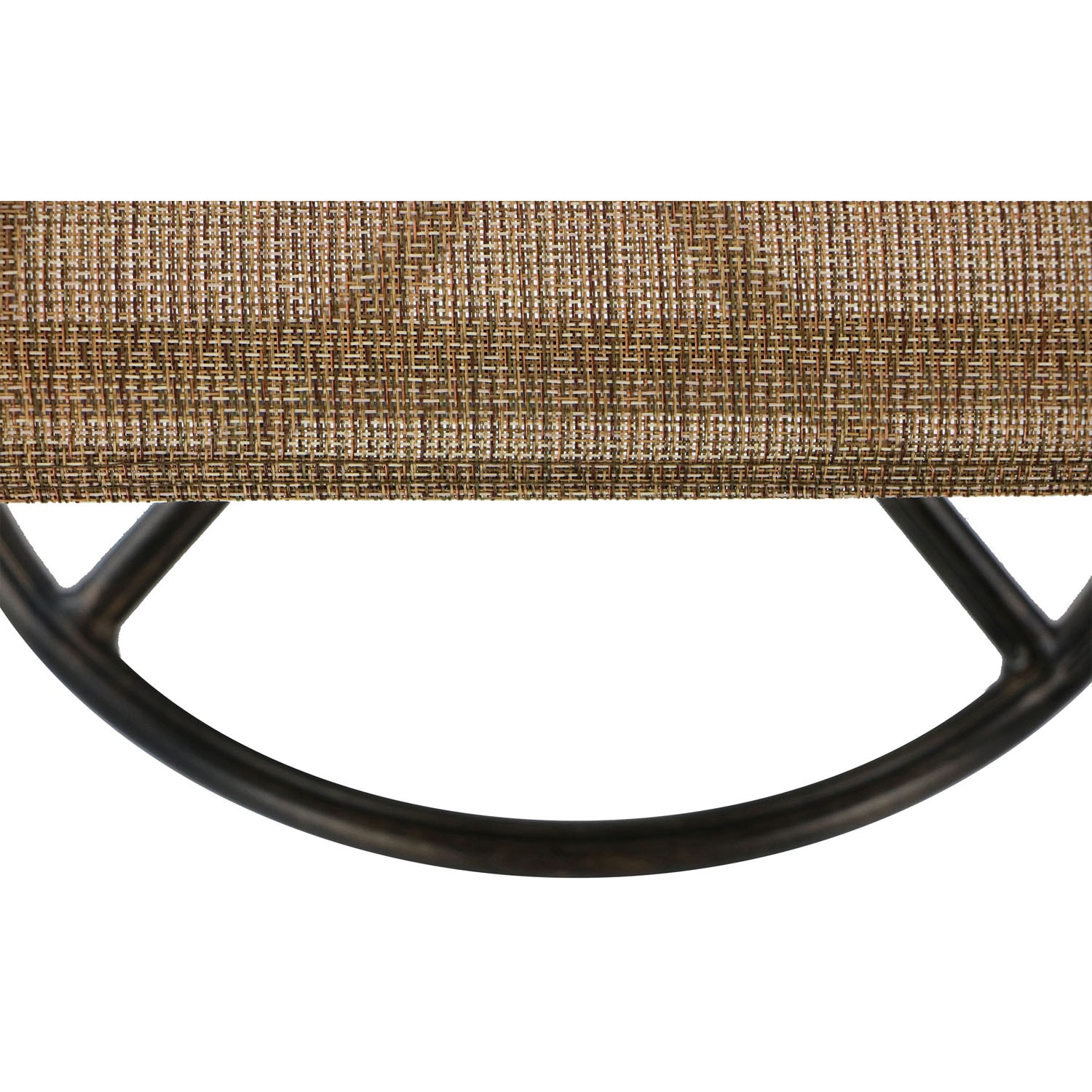 Cedar Aluminum 7-Piece Outdoor Dining Set with Swivel Rockers