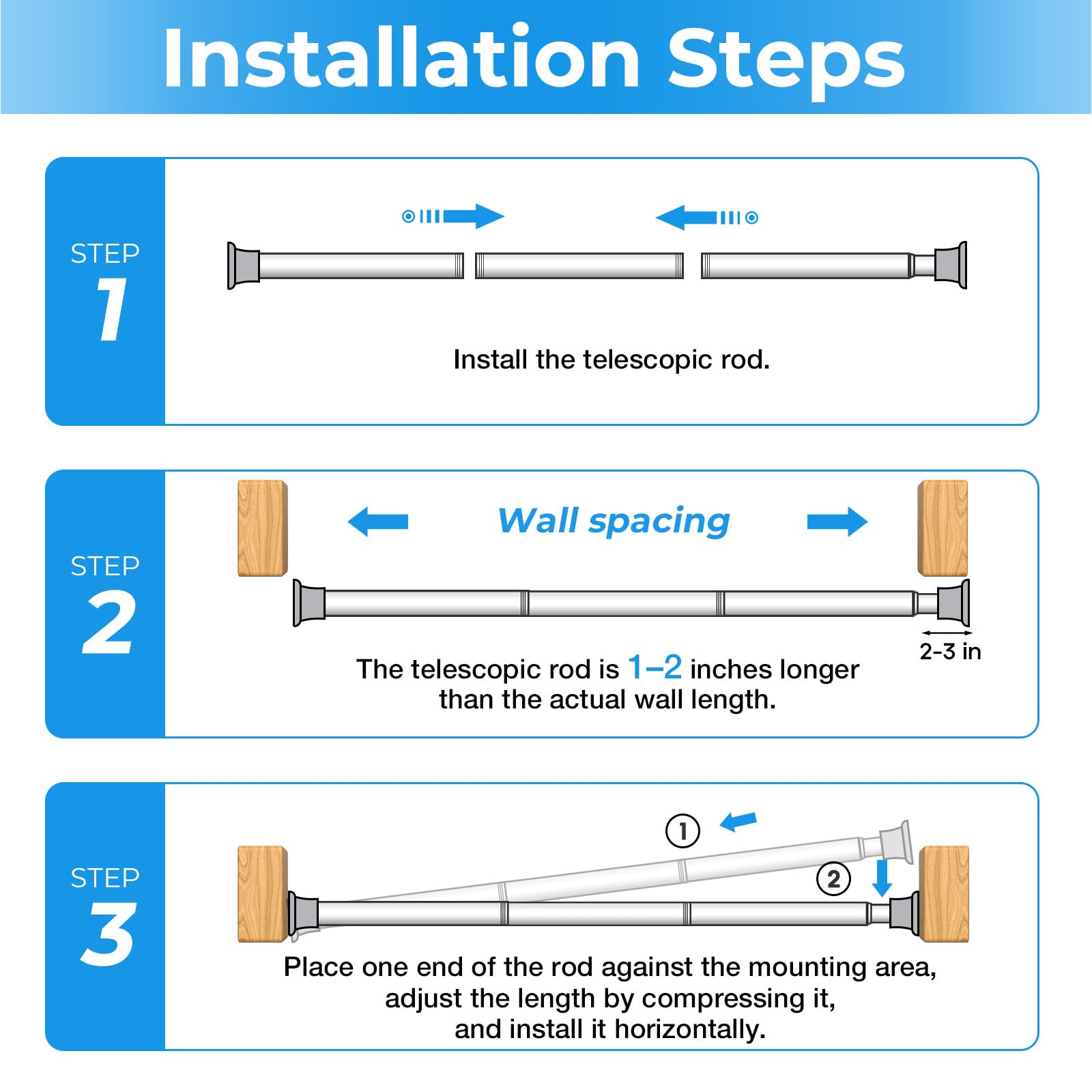Aoibox LABZSD11 Shower-Rod-Parts - View #7