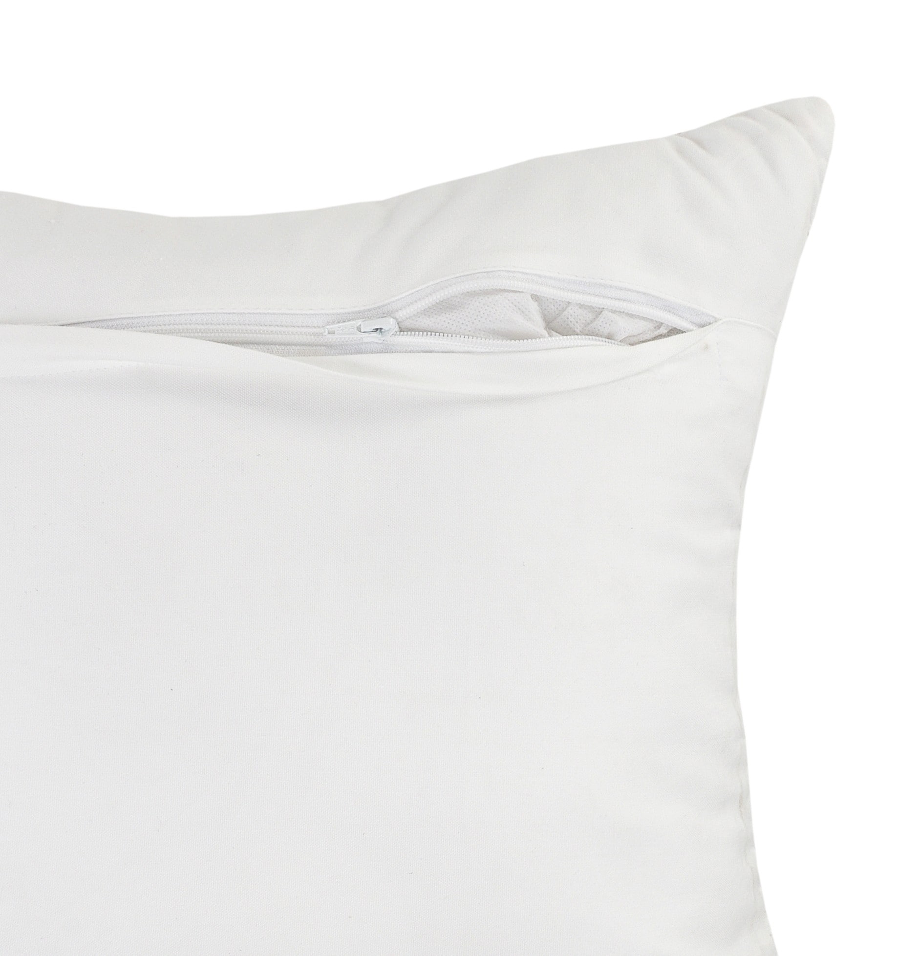 Textured White and Blue Square Throw Pillow, 20" x 20"